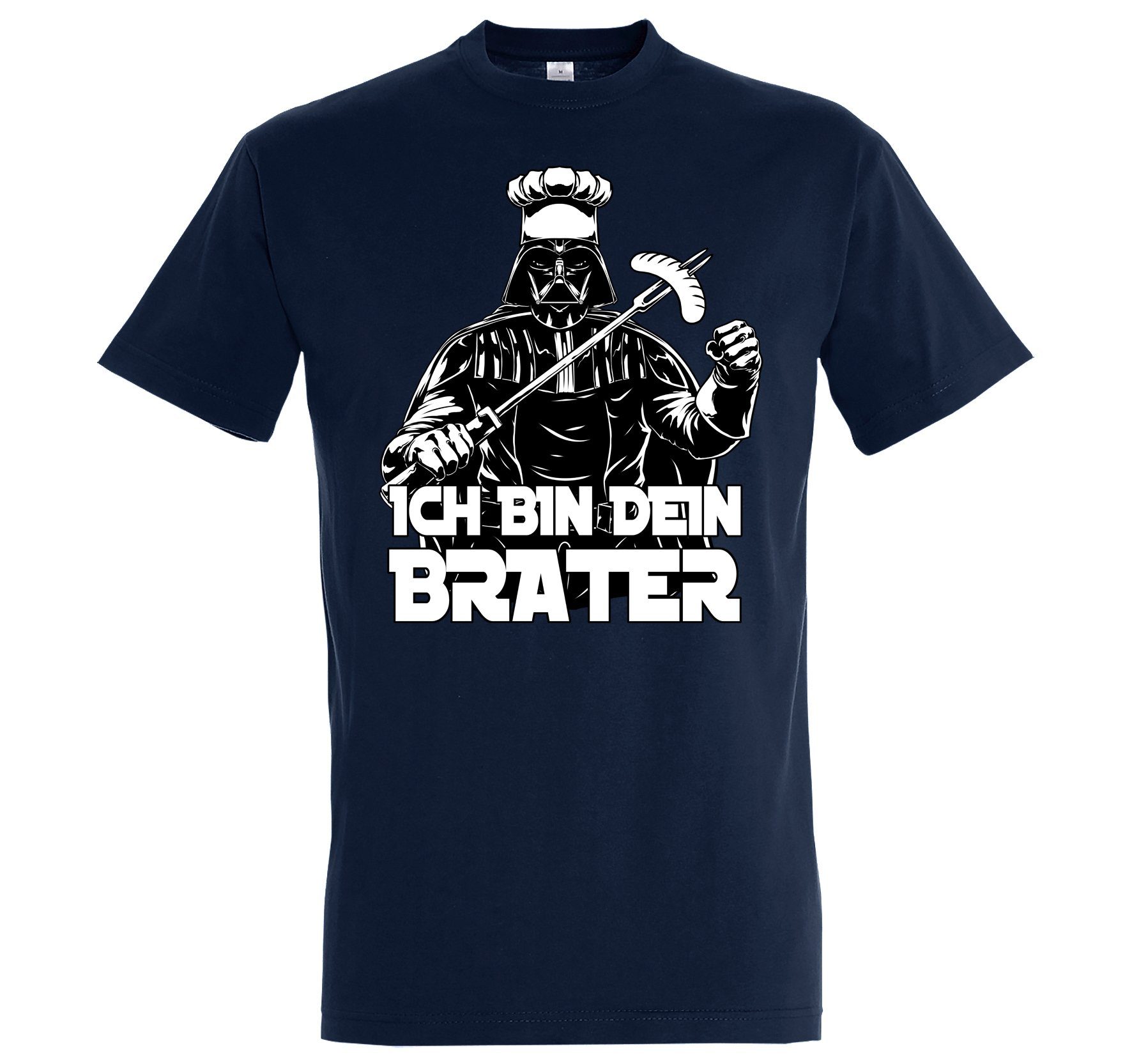 Youth Designz T-Shirt "Ich Navyblau bin Spruch Brater" mit lustigem T-Shirt Herren