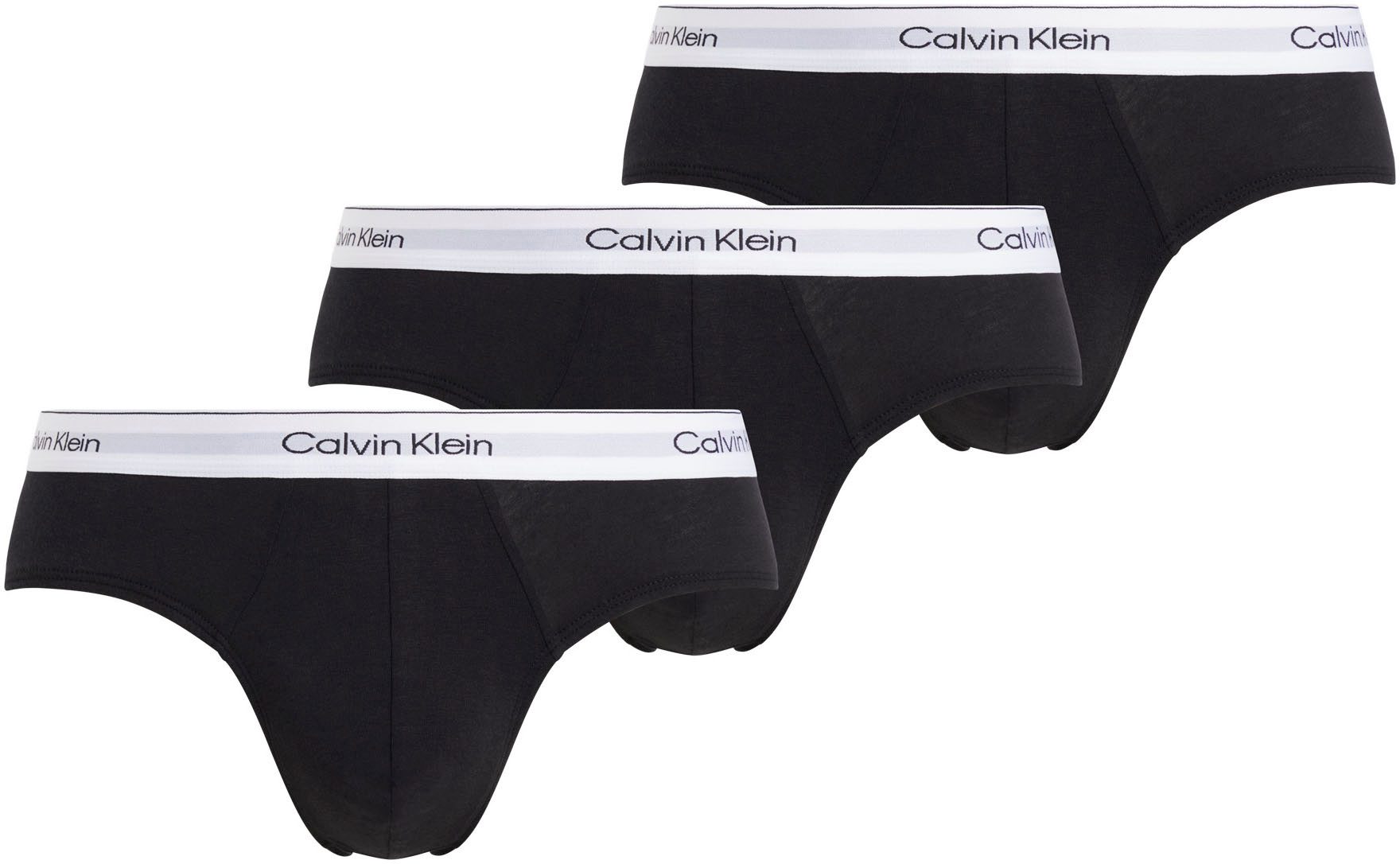 Calvin Klein Underwear Hipster HIP BRIEF 3PK (Packung, 3-St) mit Logo-Elast günstig online kaufen