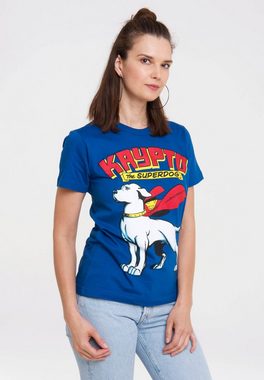 LOGOSHIRT T-Shirt DC Comics – Krypto the Superdog mit lizenziertem Print