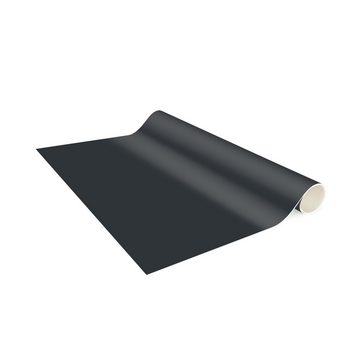 Läufer Teppich Vinyl Flur Küche Einfarbig funktional lang modern, Bilderdepot24, Läufer - grau glatt
