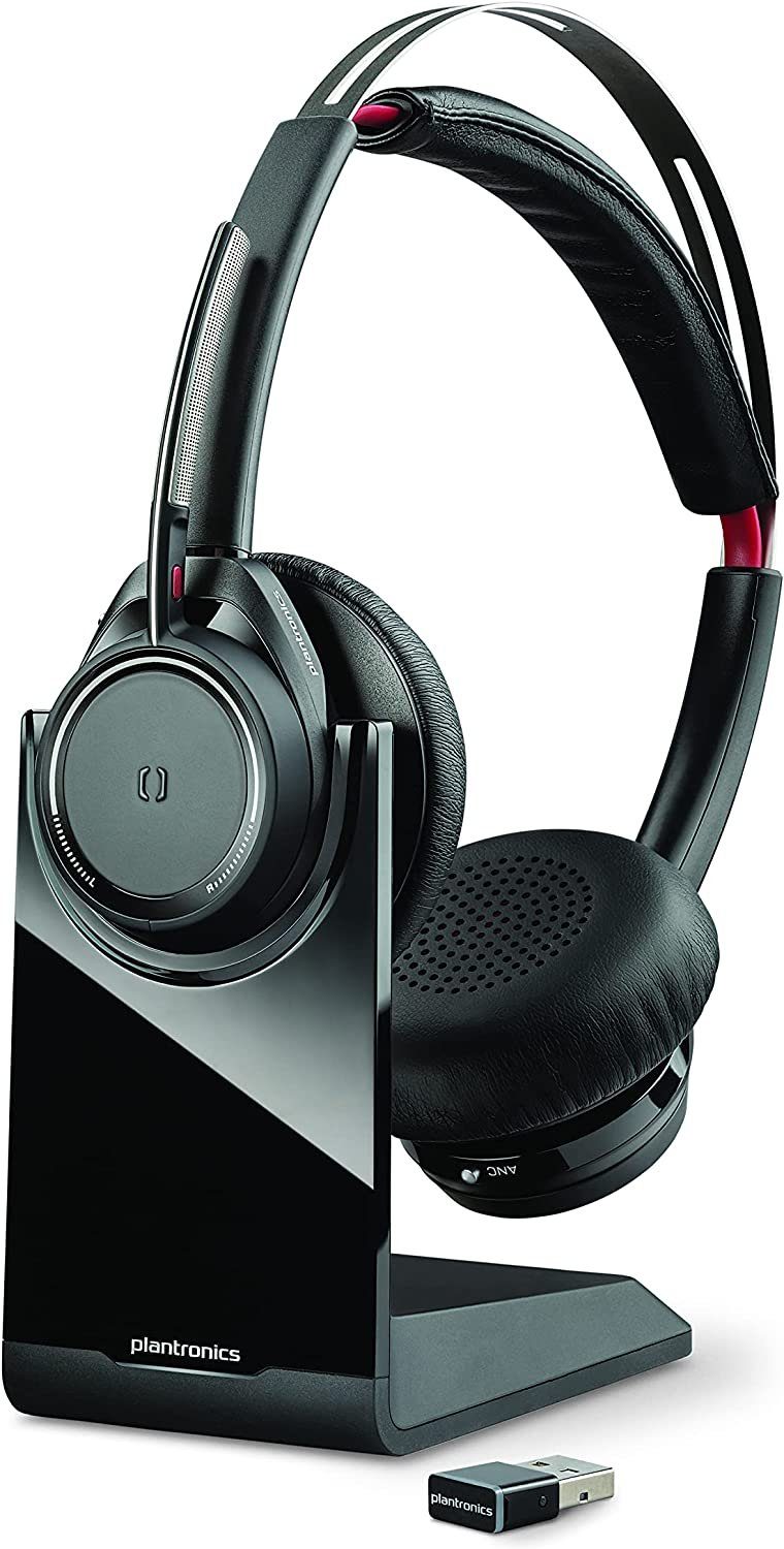 Plantronics Bluetooth Stereo-Headset mit Ladestation, mit USB-A BT Wireless-Headset