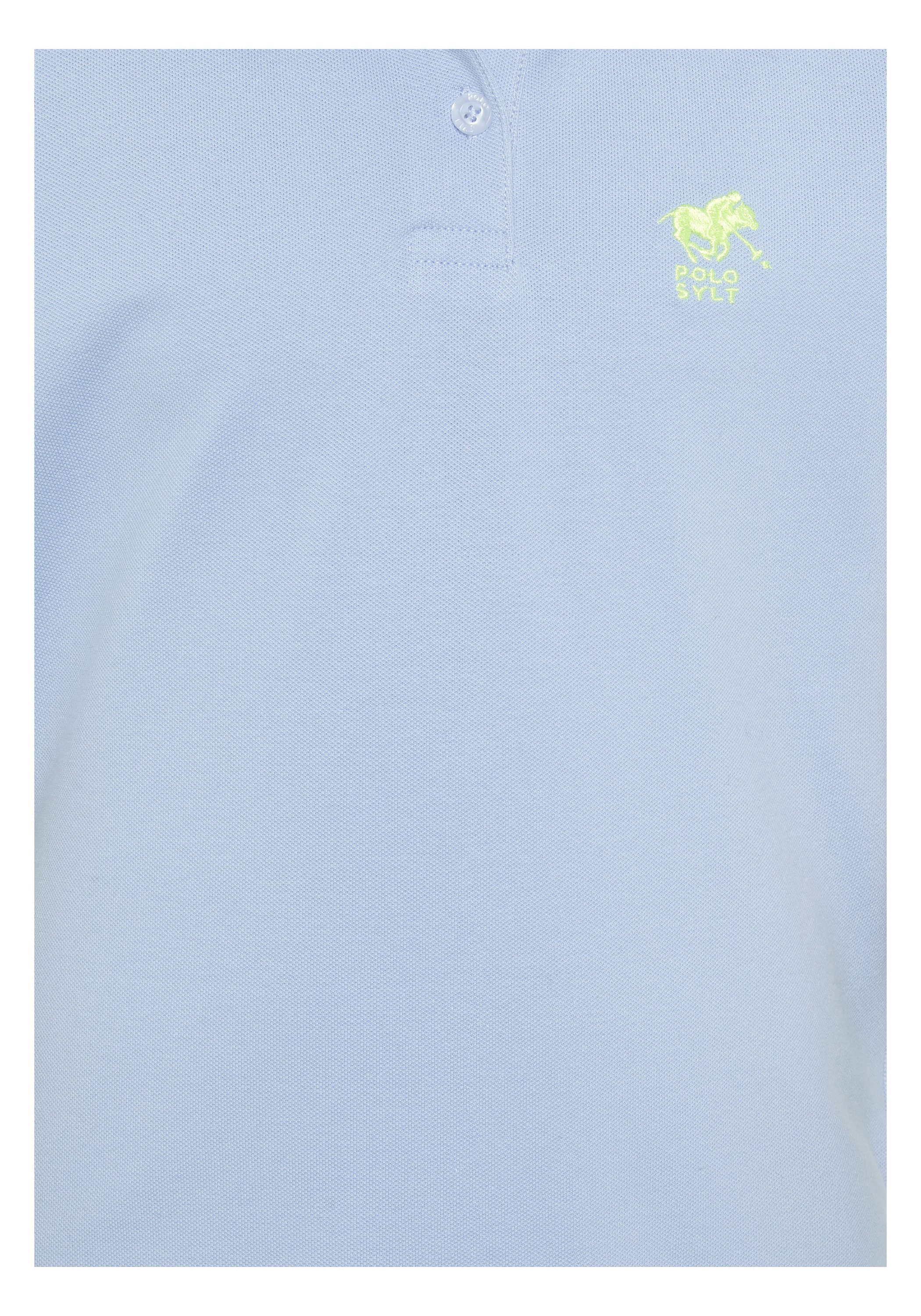 Polo Sylt Poloshirt im Basic-Look mit Label-Stitching