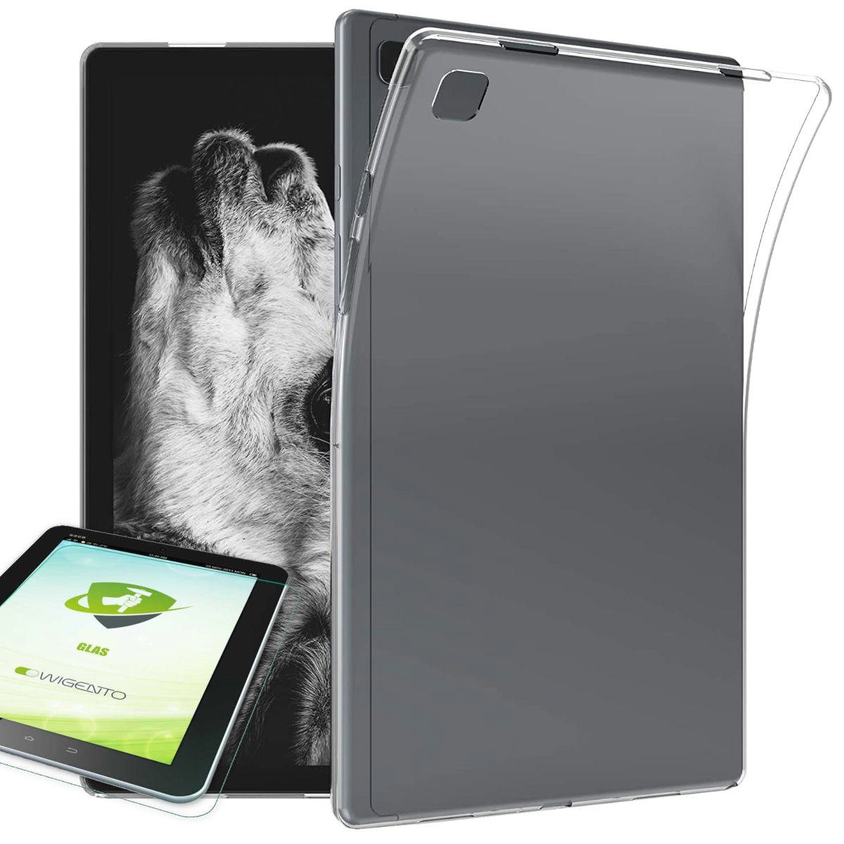 Wigento Tablet-Hülle »Für Samsung Galaxy Tab A7 Lite 2021 8.7 Zoll  Transparent Hülle Tasche Cover + H9 Hart Glas« online kaufen | OTTO