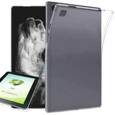 Wigento Tablet-Hülle Für Samsung Galaxy Tab A7 Lite 2021 8.7 Zoll Transparent Hülle Tasche Cover + H9 Hart Glas
