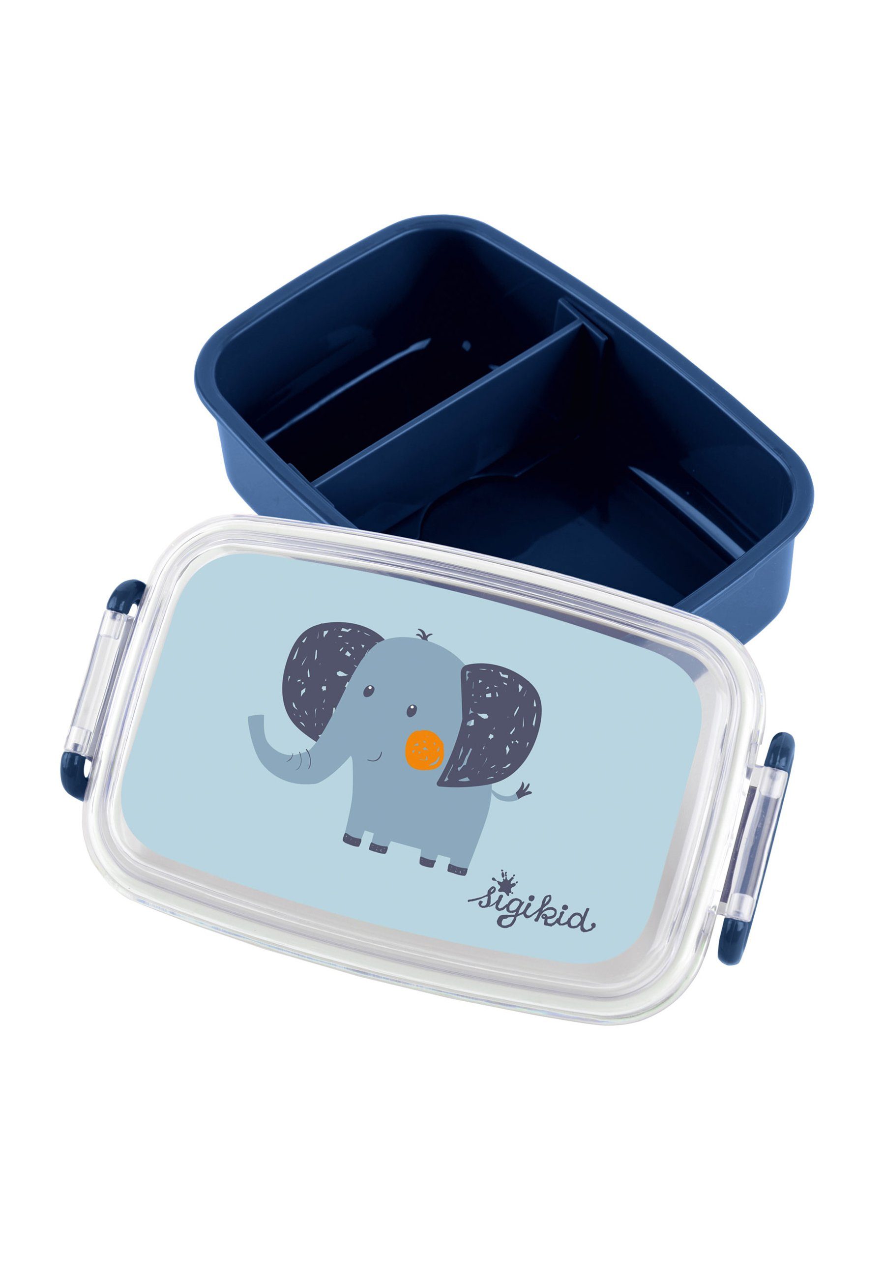 Sigikid Lunchbox Lunchbox Pausenbrot Brotzeit Snackdose Elefant, Material außen: Box 100% PP, Deckel 100% PS, Griffe 100% ABS, Material innen: Silikondichtungsring in Deckel, (1-tlg)