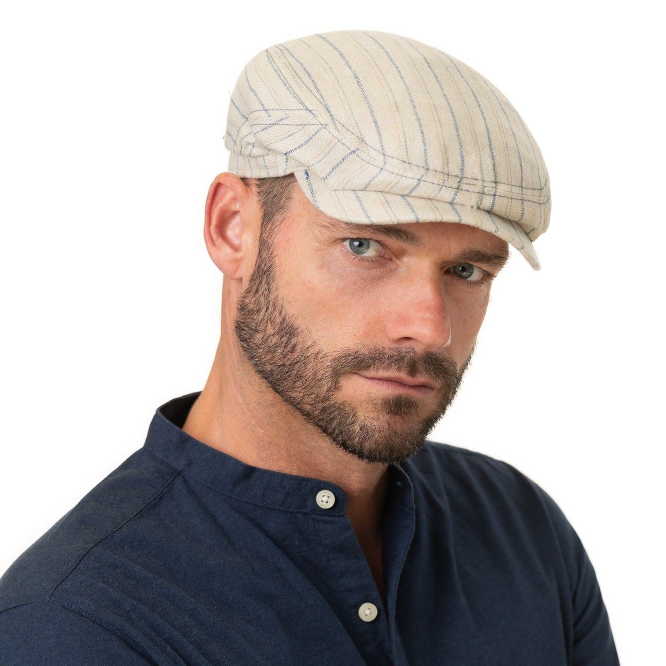 Stetson Flat Cap (1-St) Schirmmütze mit Schirm, Made in Germany