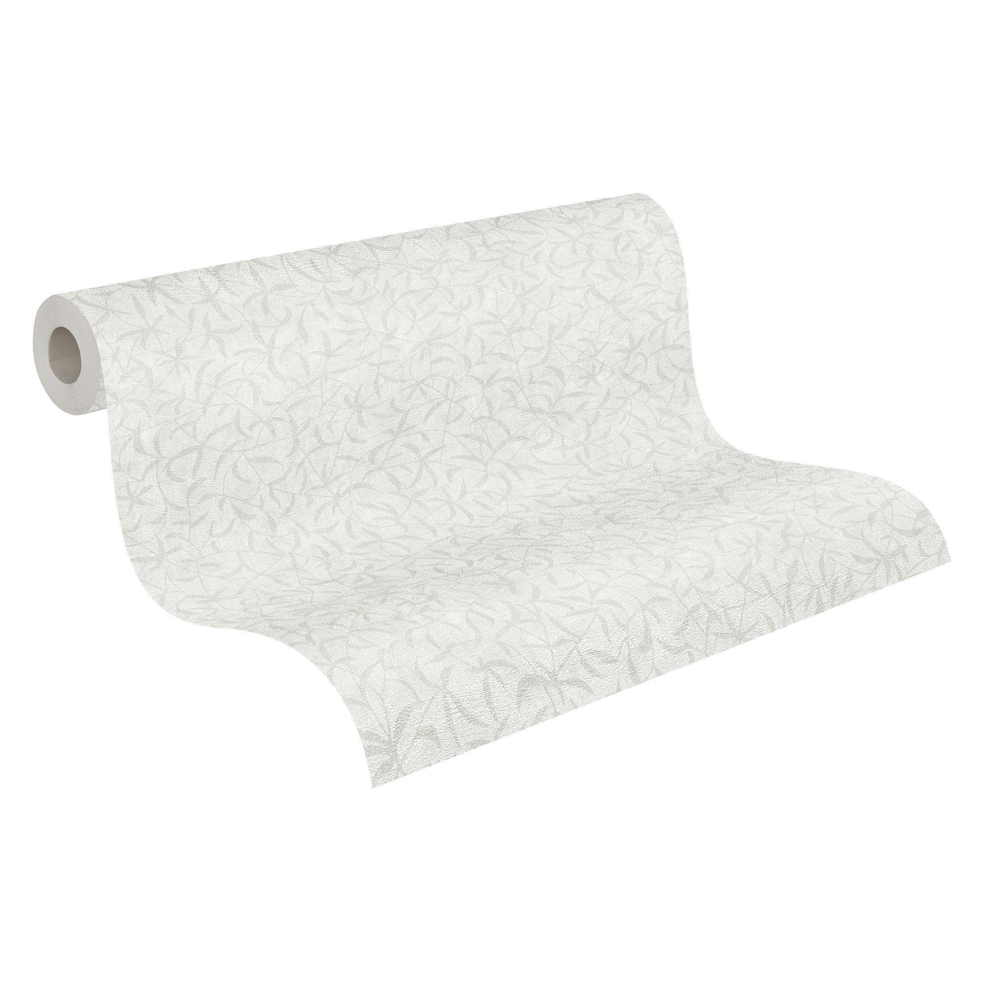 A.S. Création Vliestapete Terra Tapete Floral, strukturiert, gemustert, matt, neutral, (1 St), Landhaus-Tapete Natur Tapeten Wohnzimmer Schlafzimmer Küche Flur Optik