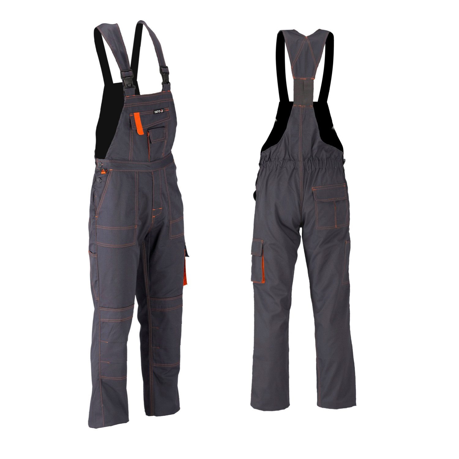 TRIZERATOP Arbeitshose Arbeitshose / Latzhose DORIA grau/orange Gr. M