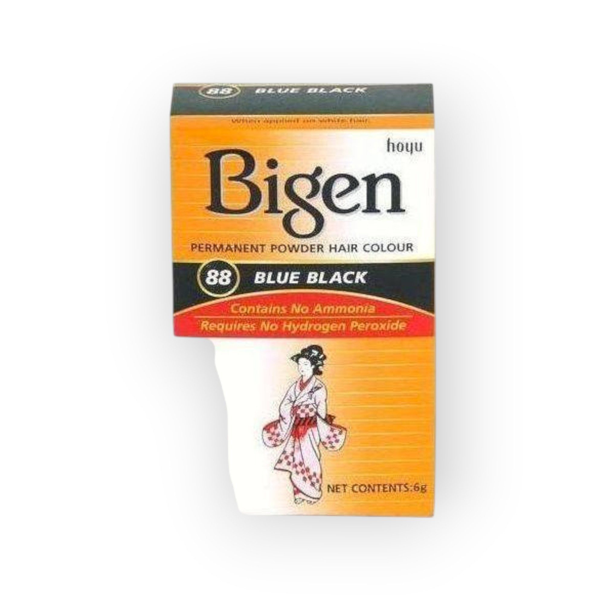 Bigen Haarpuder Bigen Permanent Powder Hair Colour 6g, Natürlich wirkende Haarverdichtung, kaschiert lichte Stellen