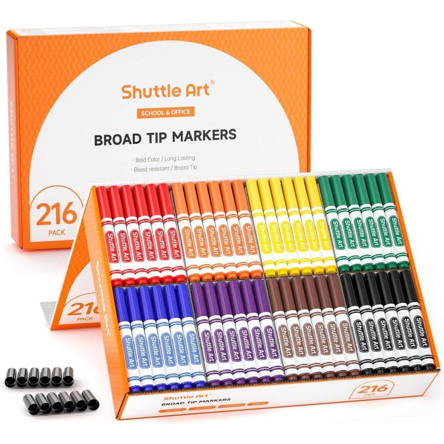 LuxusKollektion Filzstift Filzstifte Kinder auswaschbar, 216 Stück in 8 Farben mit zusätzlichen