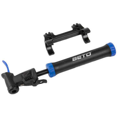 Beto Minipumpe Double Shot (2-tlg), Fahrradpumpe Mini-Pumpe AV/DV/FV + Balladapter Luftpumpe Minipumpe