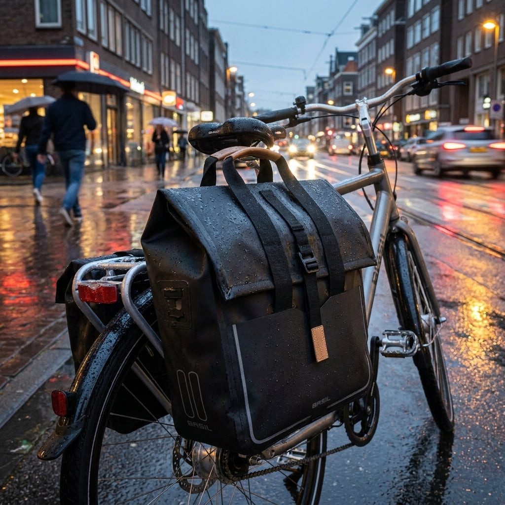 Basil Fahrradtasche Basil Shoppertasche Urban Dry wasserdicht matt black 20l