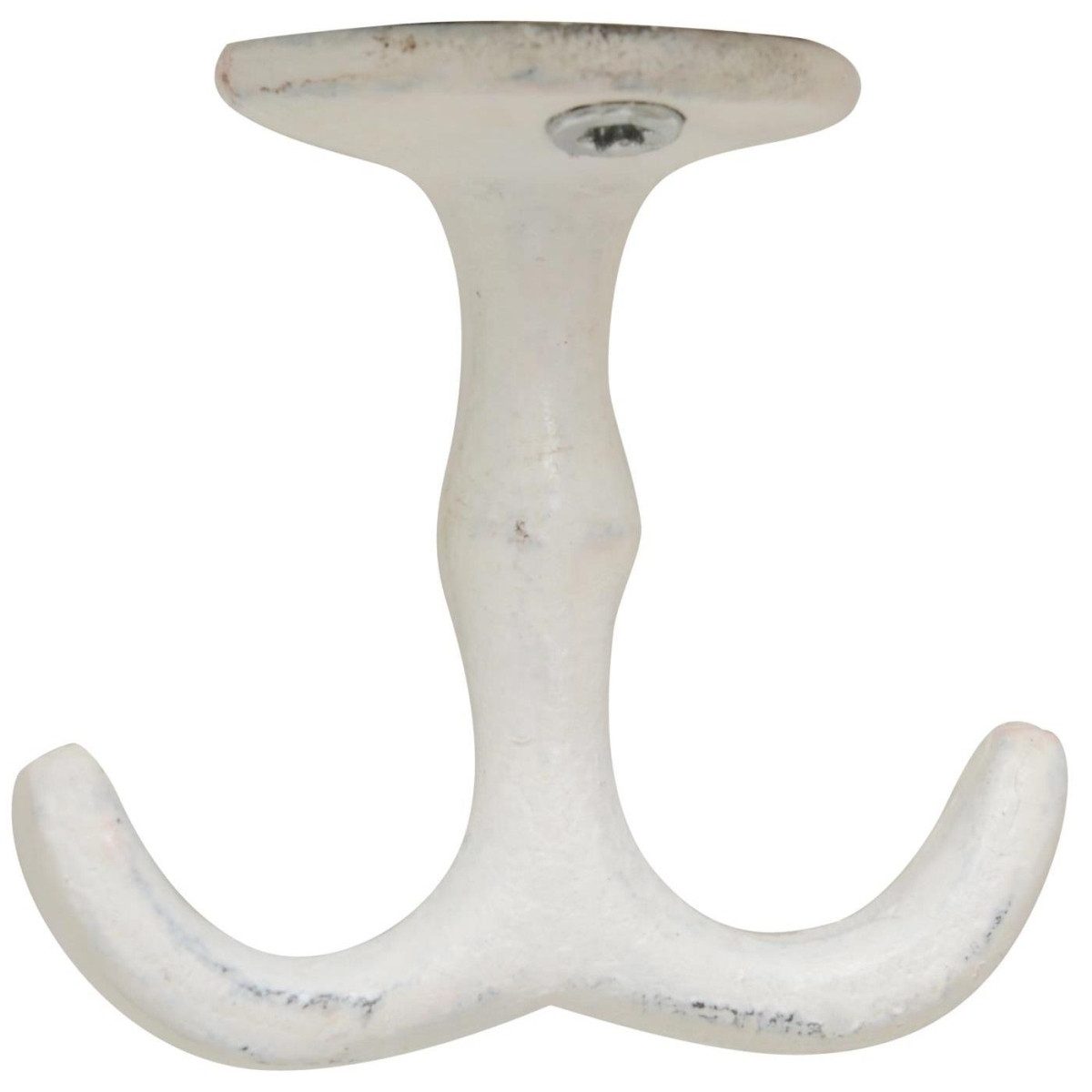 Ib Laursen Garderobenhaken Doppelhaken Metall Retro Stil unten anbringbar, platzsparend