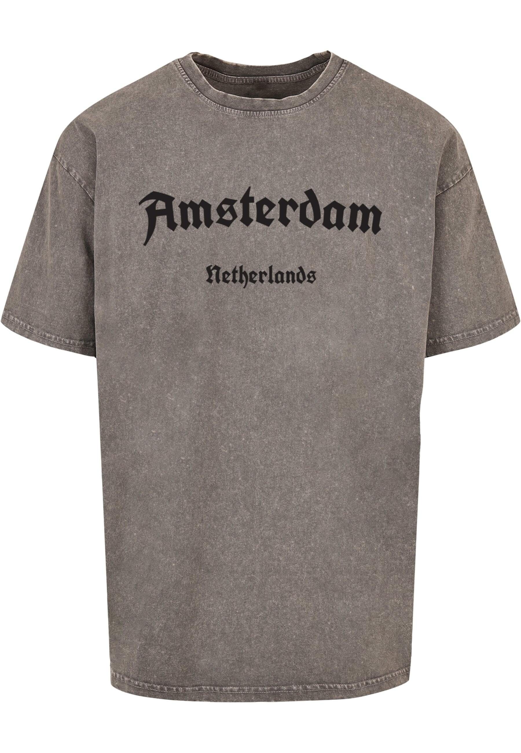 Merchcode T-Shirt Merchcode Herren Amsterdam Acid Washed Heavy Oversize Tee (1-tlg)