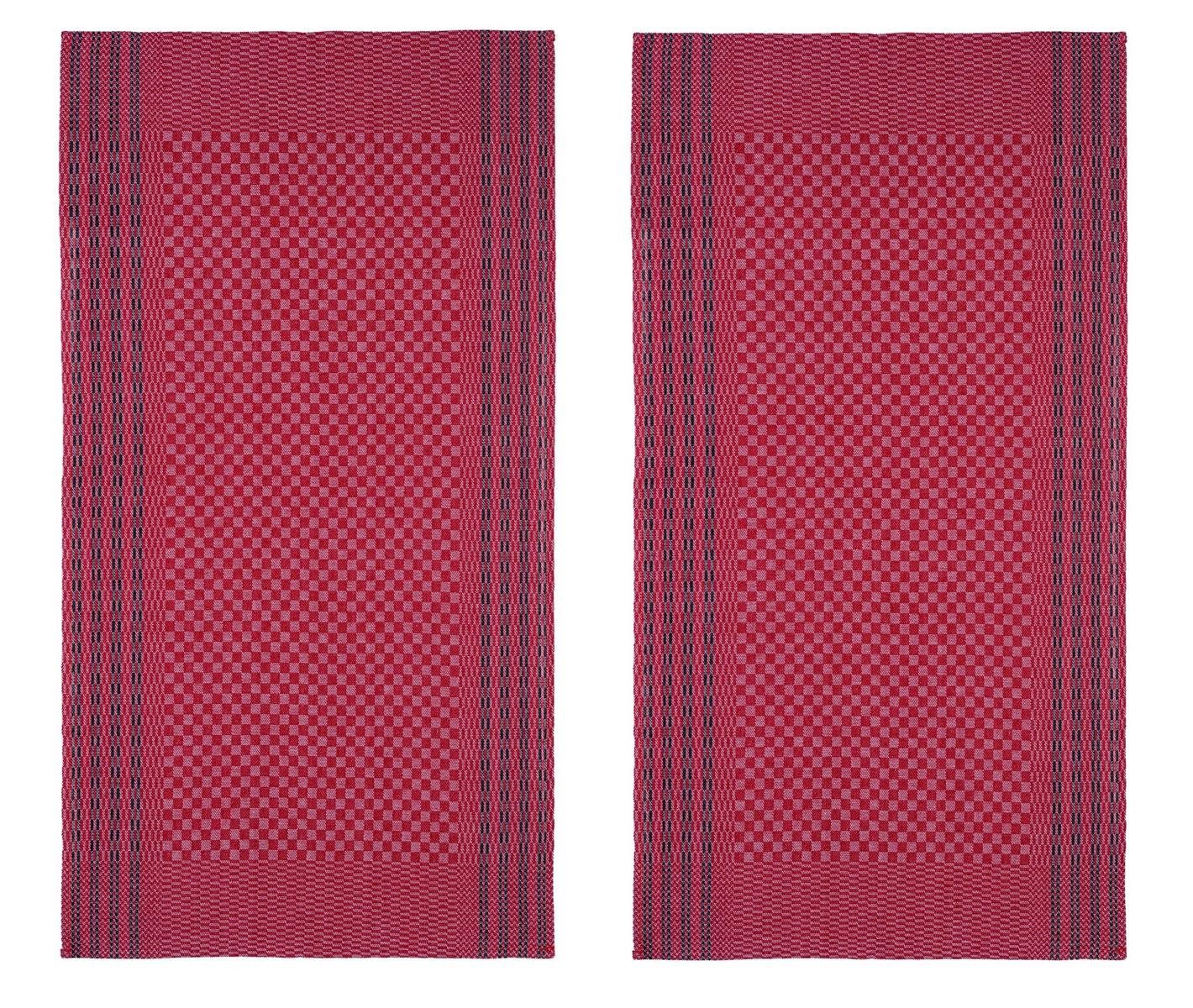 WestCraft Geschirrtuch Grubentuch Grubentücher Küchentuch Halbleinen - 50 x 100 cm - kariert, (2-tlg), DAS ORIGINAL! waschbar bis 95 Grad Geschirrtuch aus Leinen & Baumwolle