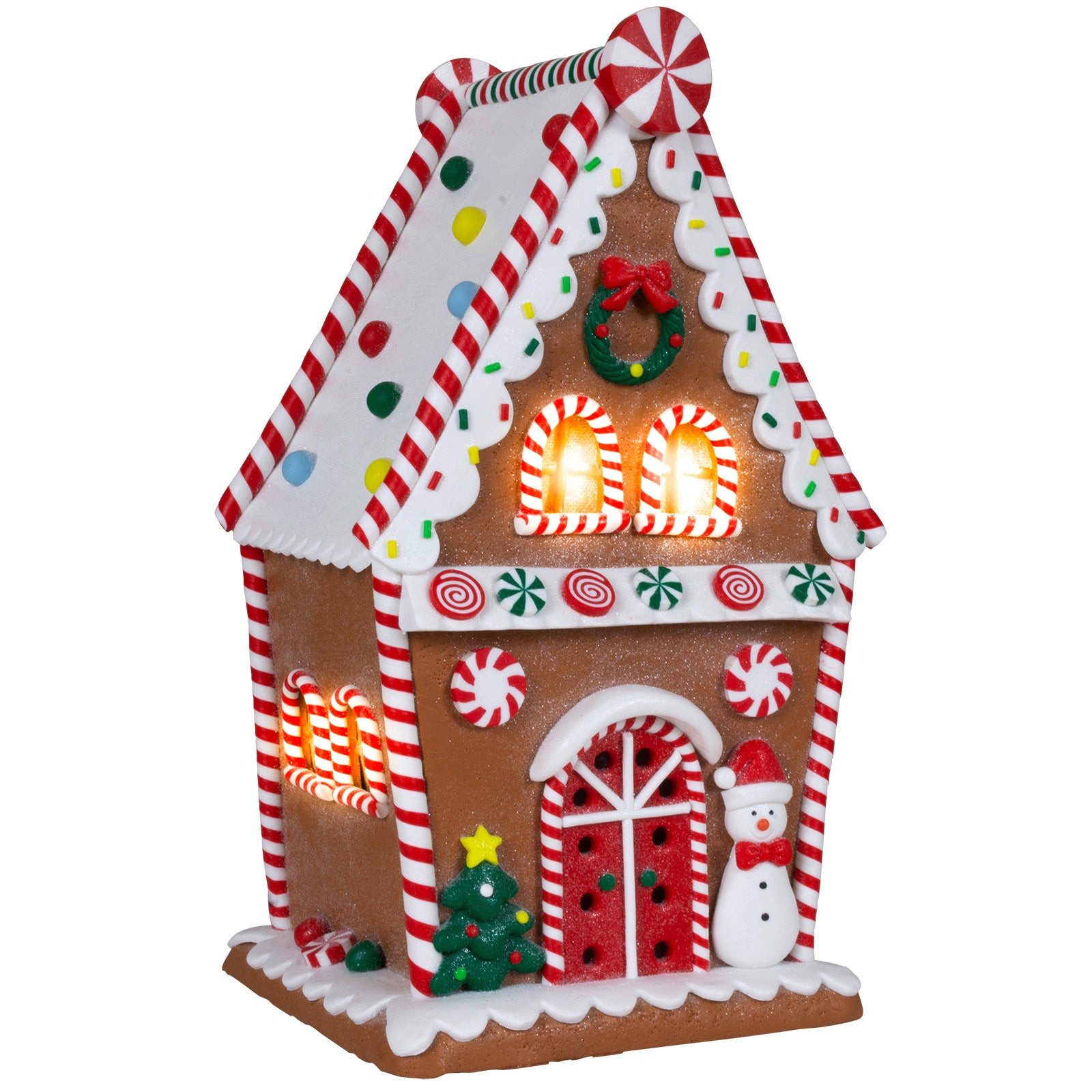 Weihnachtshaus Lebkuchenhaus mit LED 29 cm