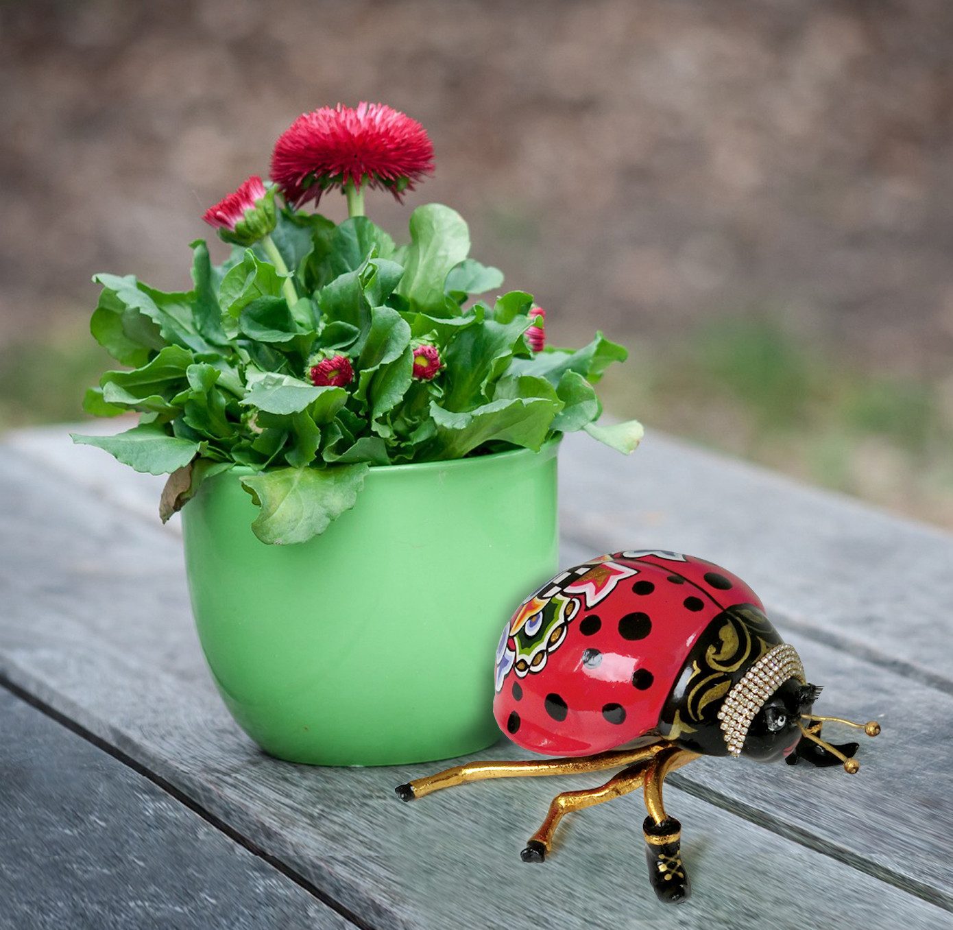 Tom`s Drag Skulptur Tom`s Drag Marienkäfer (S), perfekt zu jedem Anlass, Geburtstag, Weihnachten. Sammelfigur