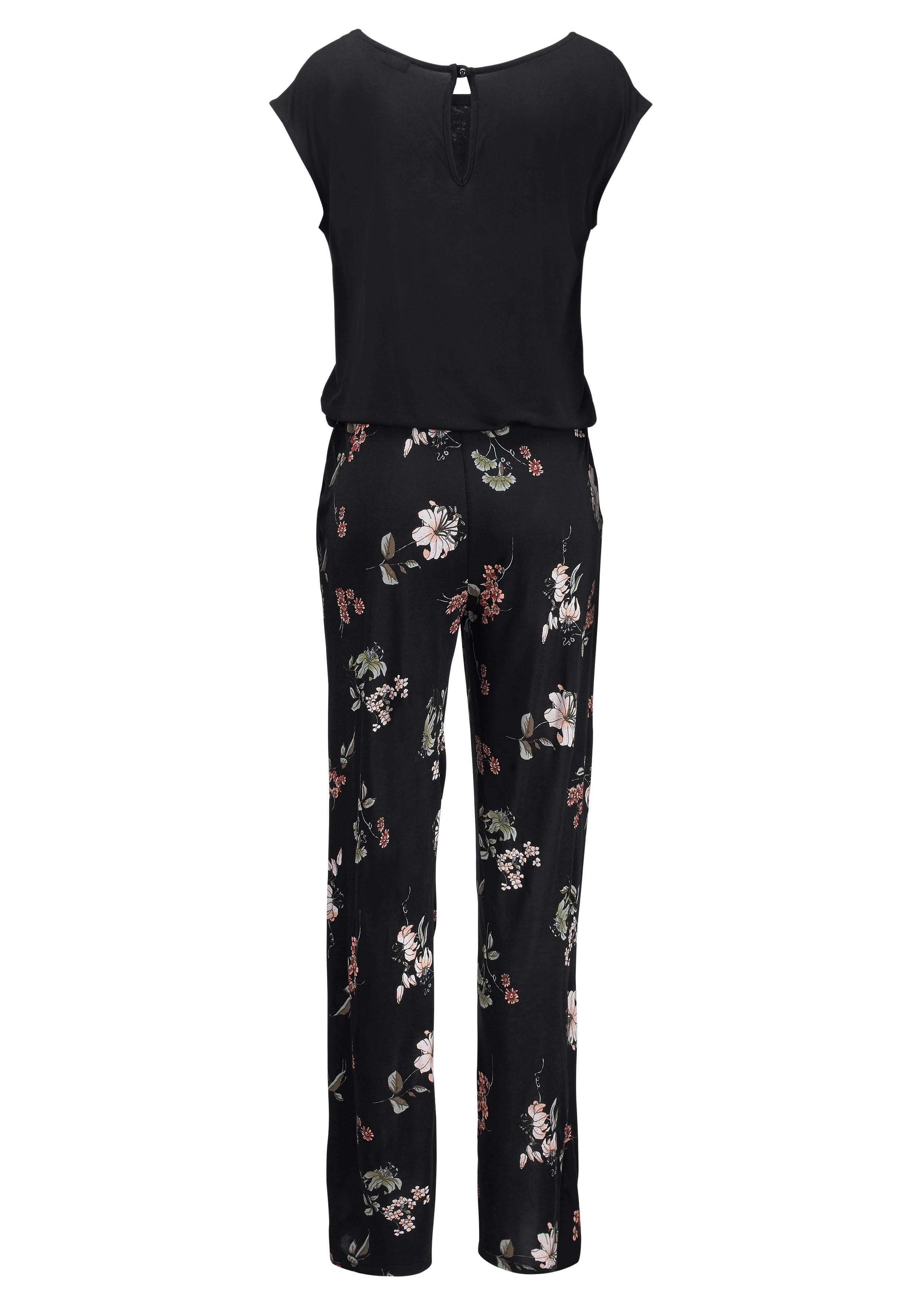 LASCANA Overall mit weitem Bein und Taschen, lockerer Jumpsuit, sommerlich – Bild 4 von 5