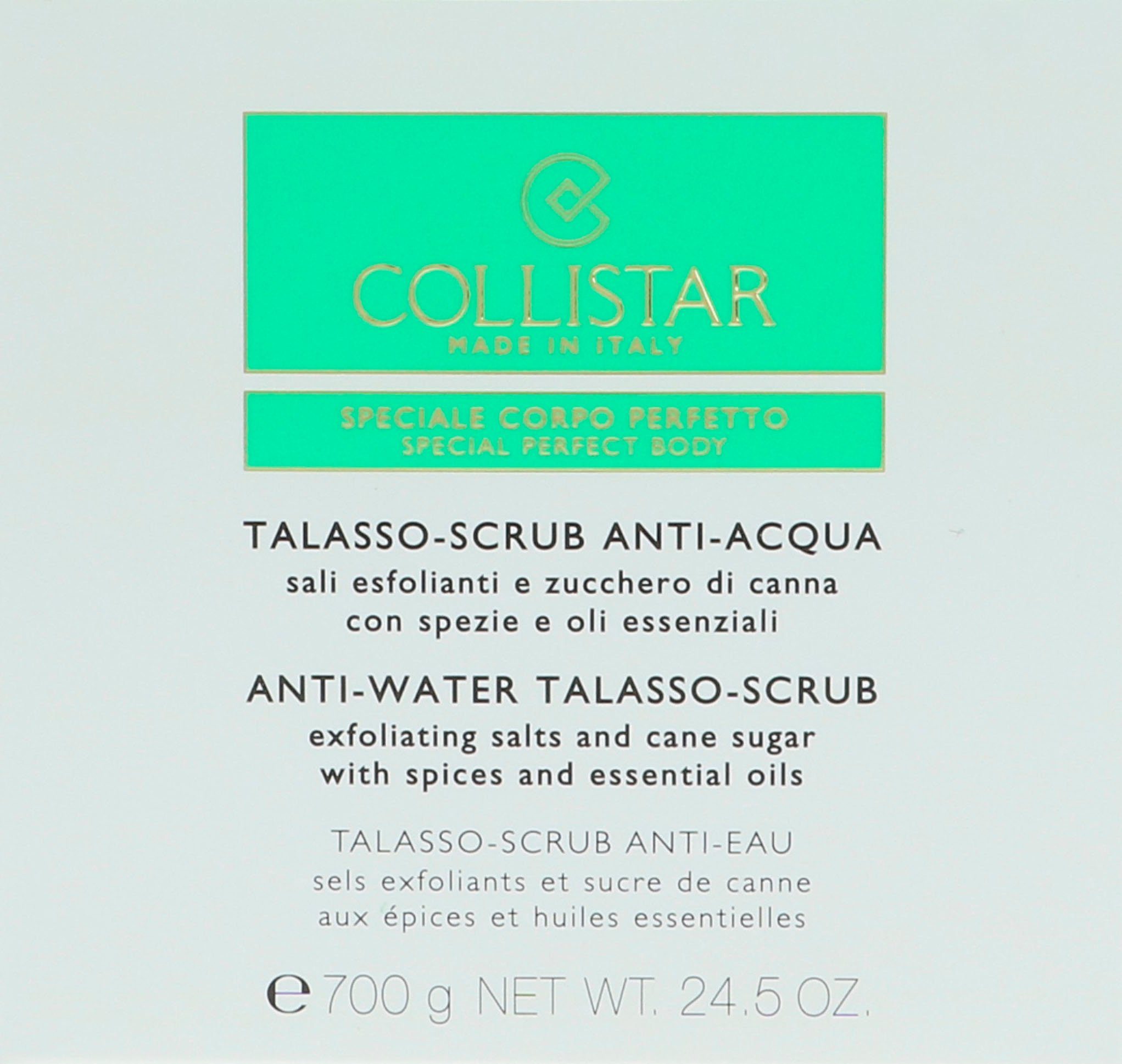 COLLISTAR Körperpeeling Anti-Water Talasso Scrub, Mit ätherischen Ölen