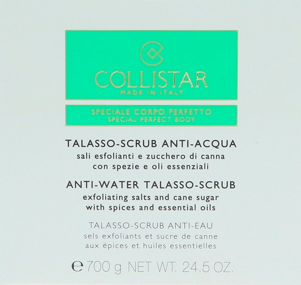COLLISTAR Körperpeeling Anti-Water Talasso Scrub, Mit ätherischen Ölen