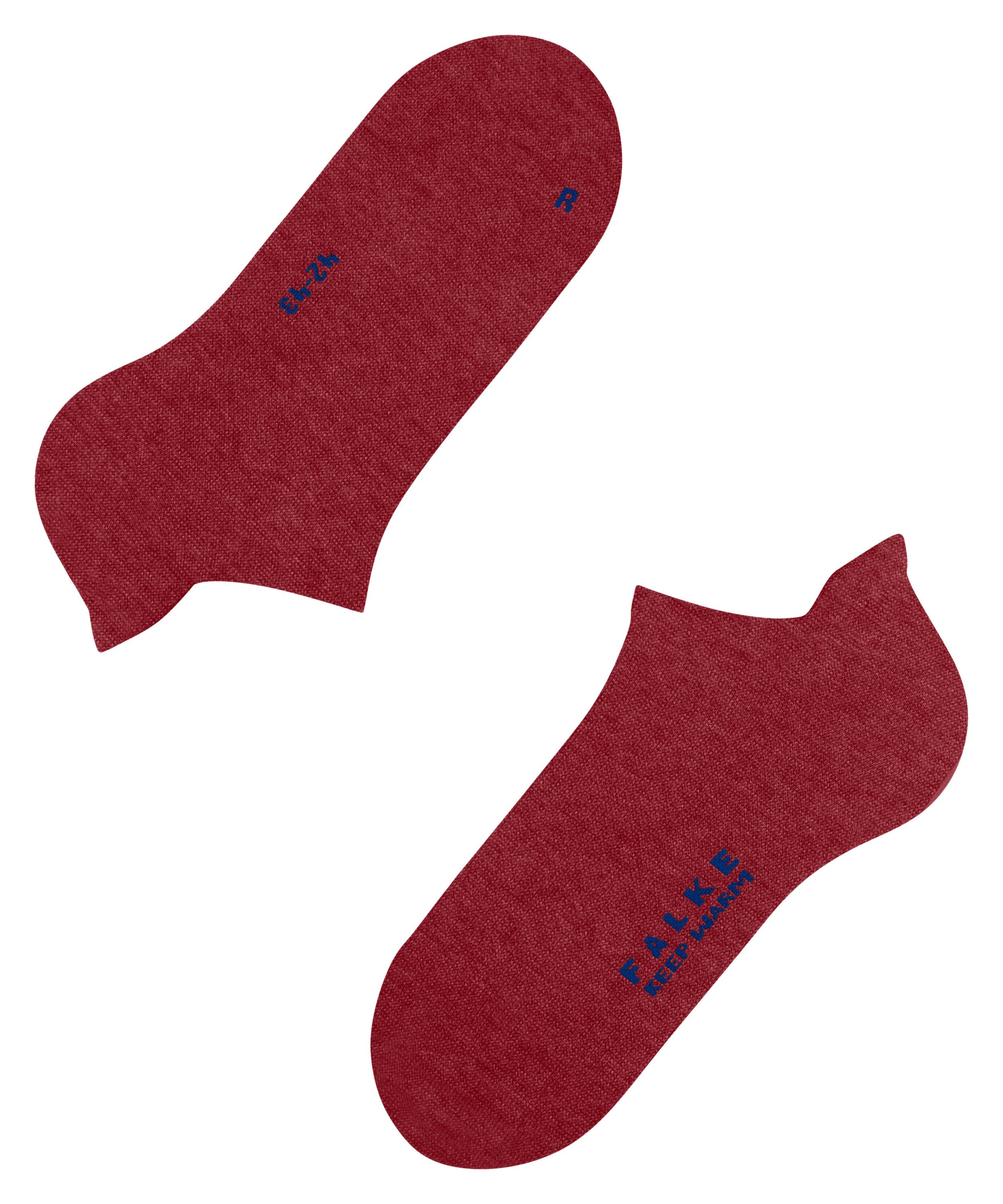 FALKE Sneakersocken Keep Warm Sneakersocken (1-Paar) mit Merinowolle und Plüschsohle