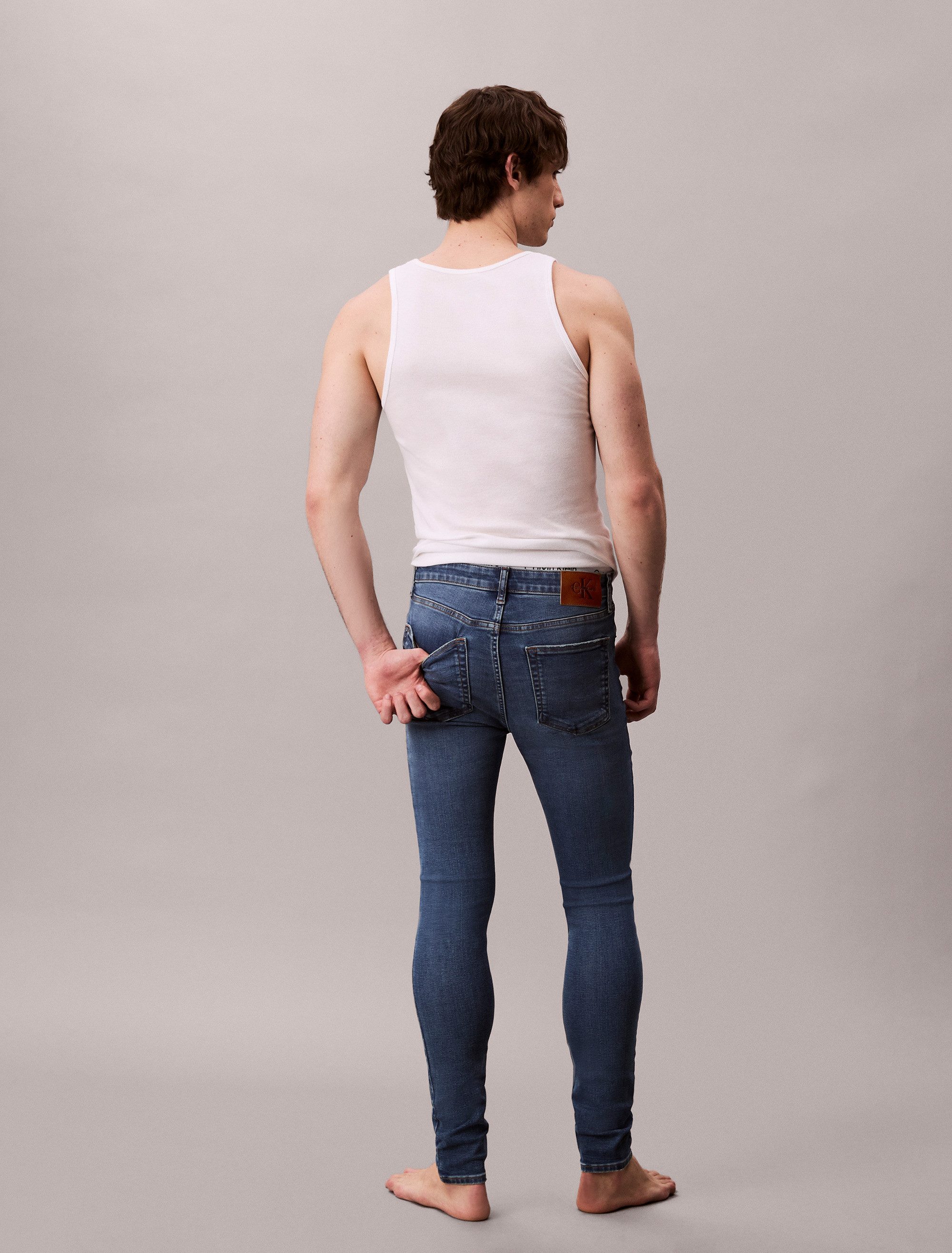 Calvin Klein Jeans Skinny-fit-Jeans SKINNY JEAN REGEN Mit Gürtelschlaufen