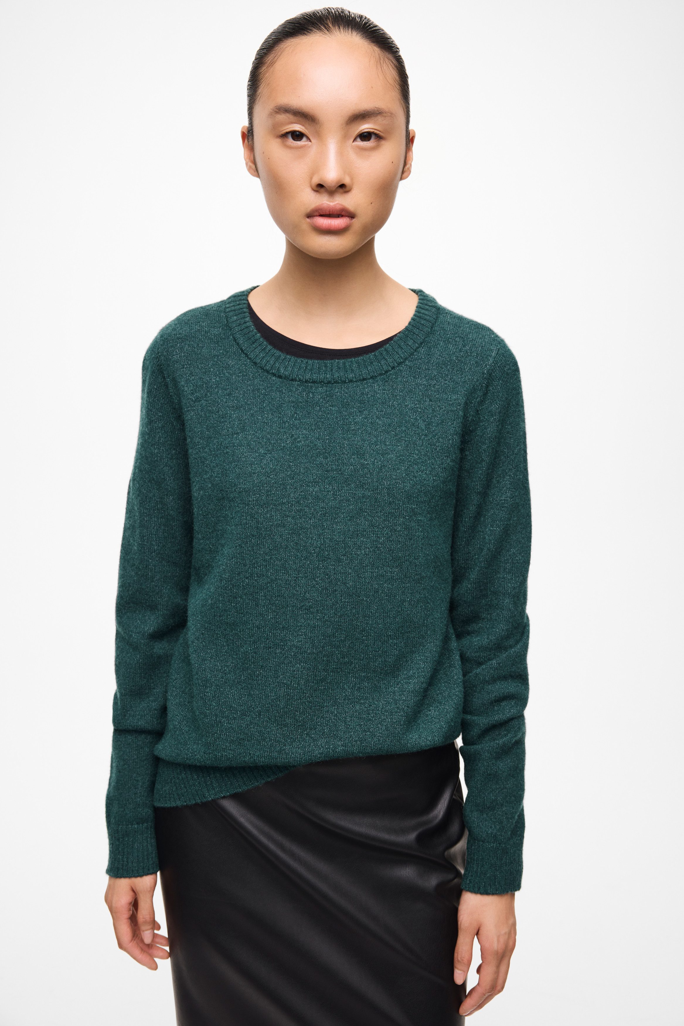 Vila Rundhalspullover VIRIL O-NECK L/S KNIT TOP - NOOS Viskosemischung, regular fit