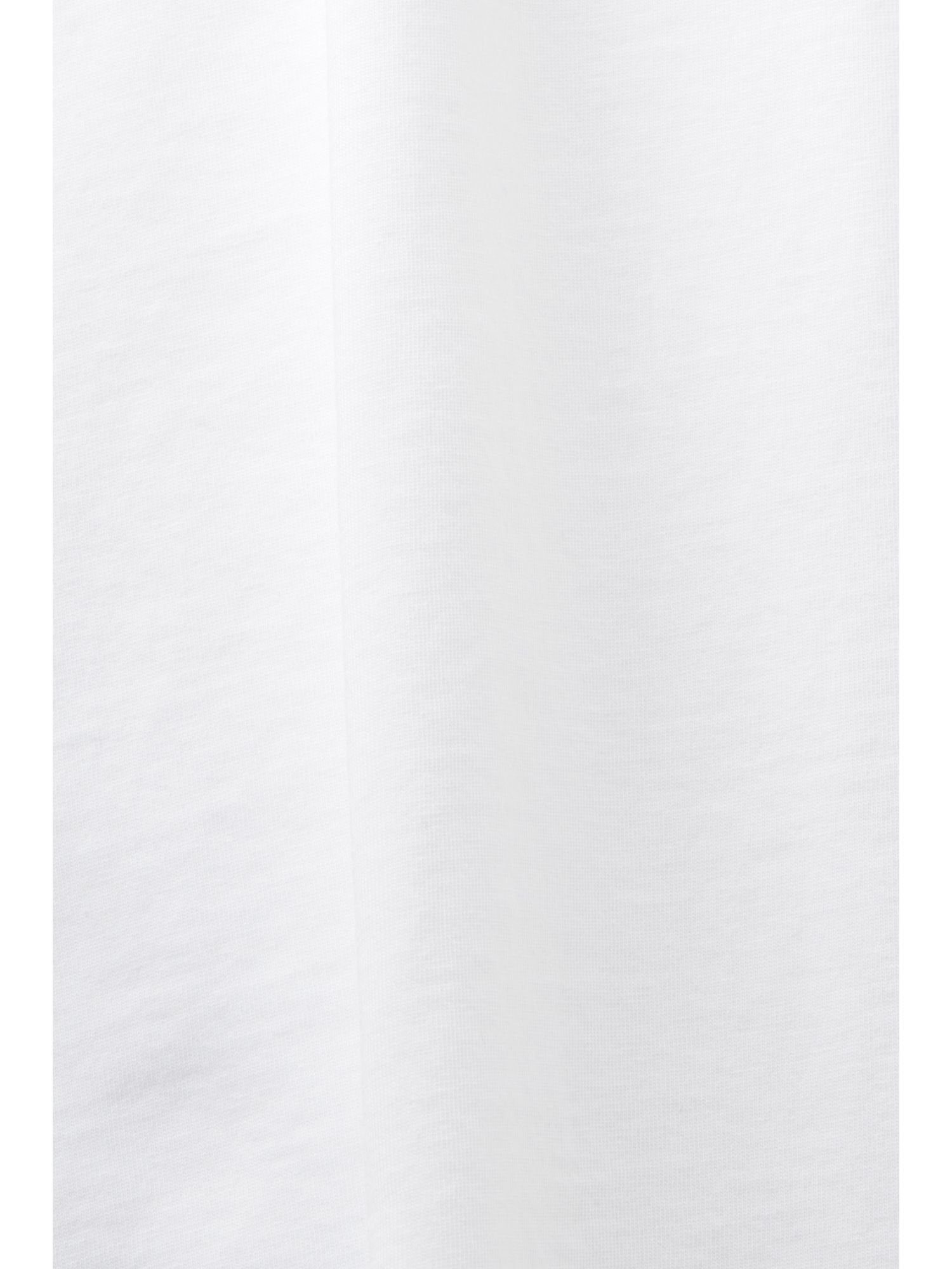(1-tlg) Bio-Baumwolle WHITE Logo-Print, mit Esprit T-Shirt T-Shirt