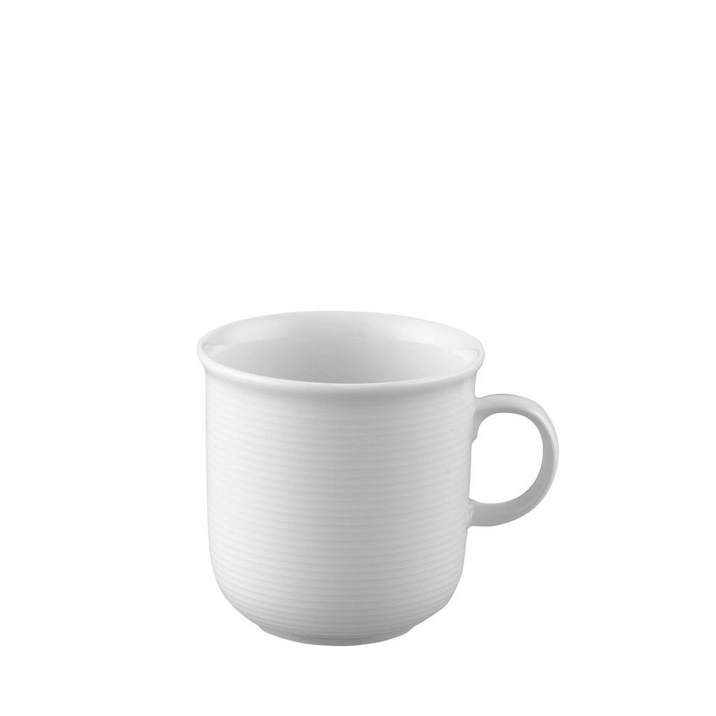 Thomas Becher Henkelbecher 0,28 l Trend Weiss, 1-tlg., Porzellan, 280ml, Porzellan, mikrow.- & spülm.sicher, weiß