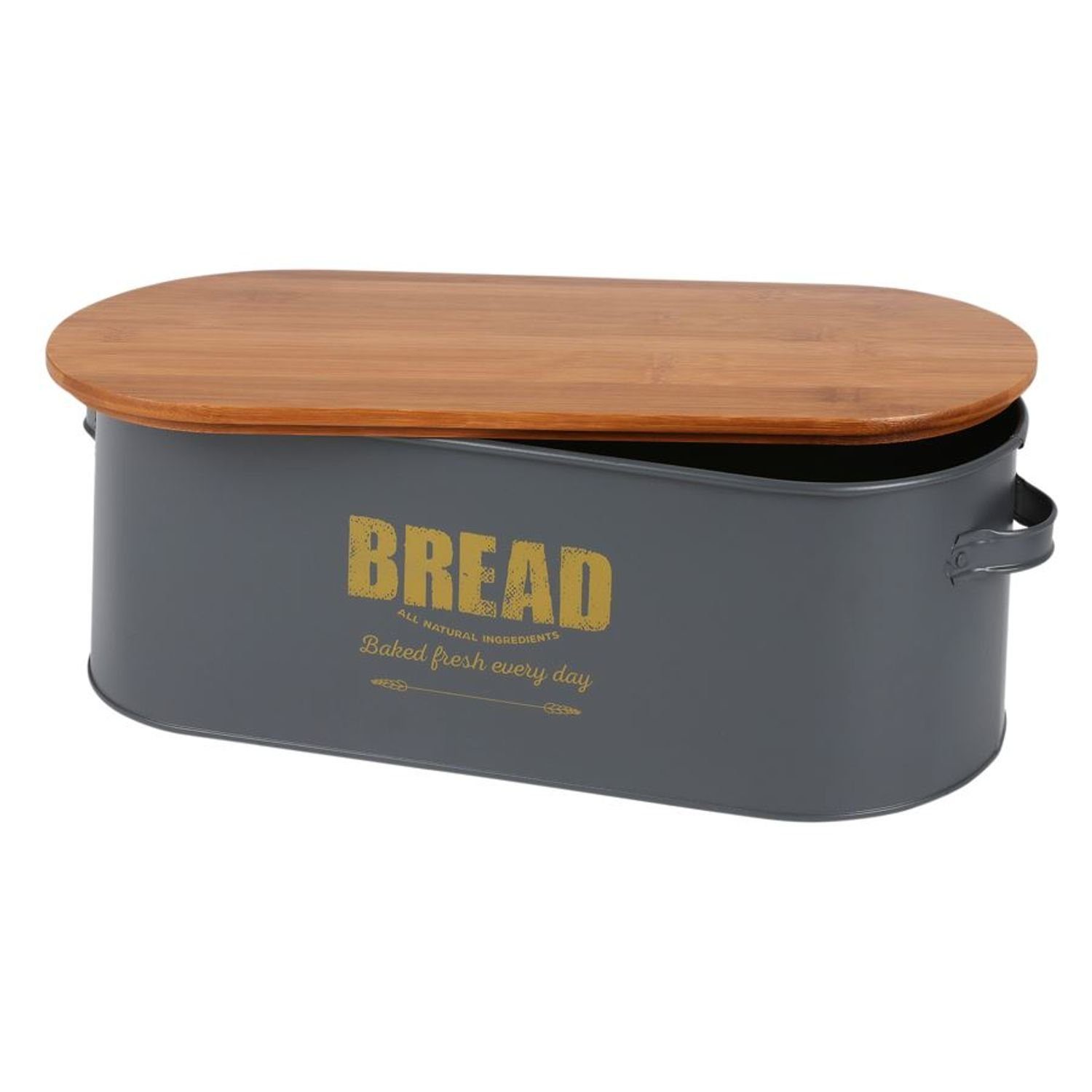 BURI Brotkorb Brotkasten Bread Brotkorb Brotbehälter Brotkiste Aufbewahrungsbox, Metall