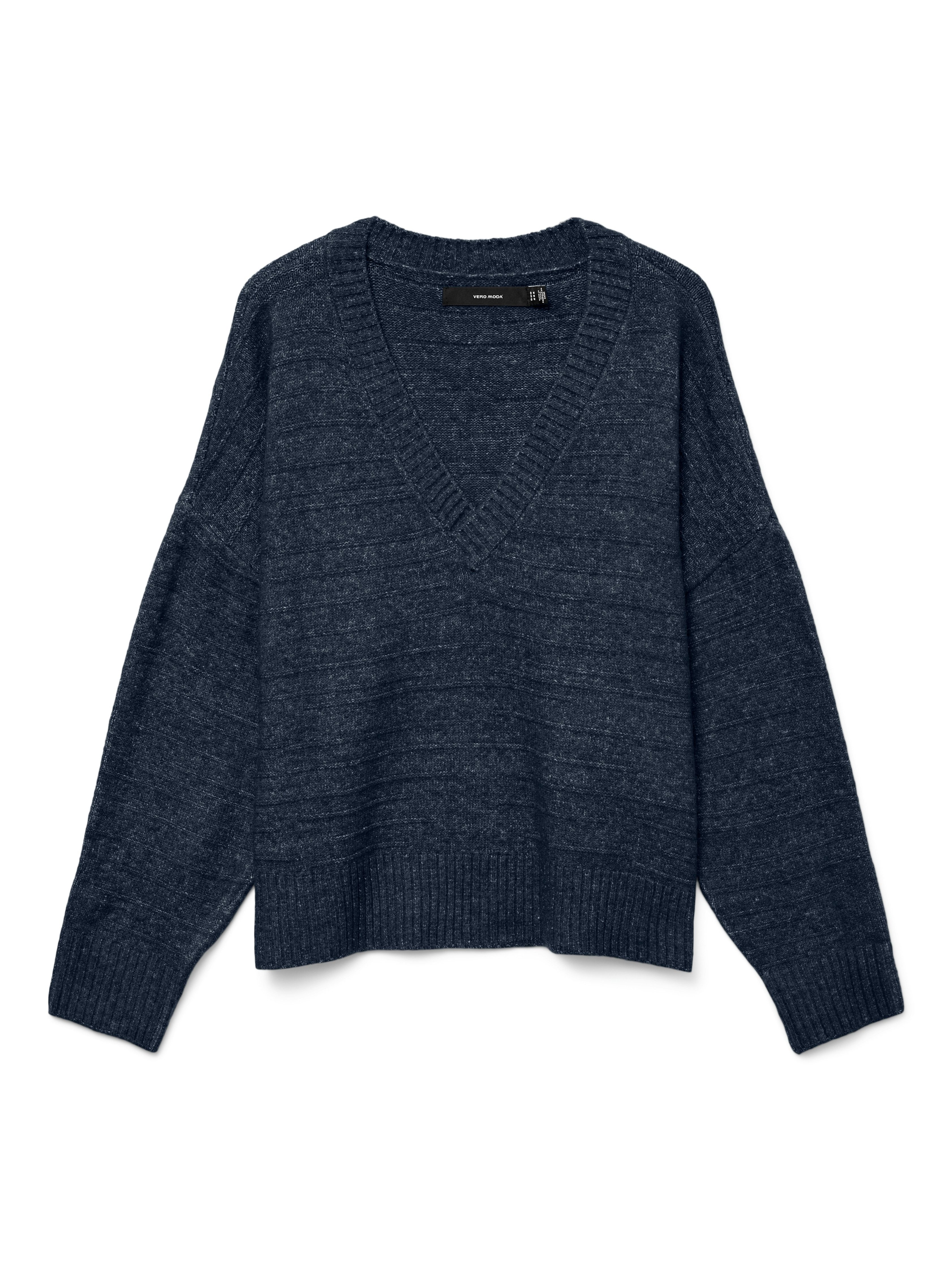 Vero Moda Strickpullover VMBOOM STRUCTURE LS V-NECK PULLOVER BOO günstig online kaufen