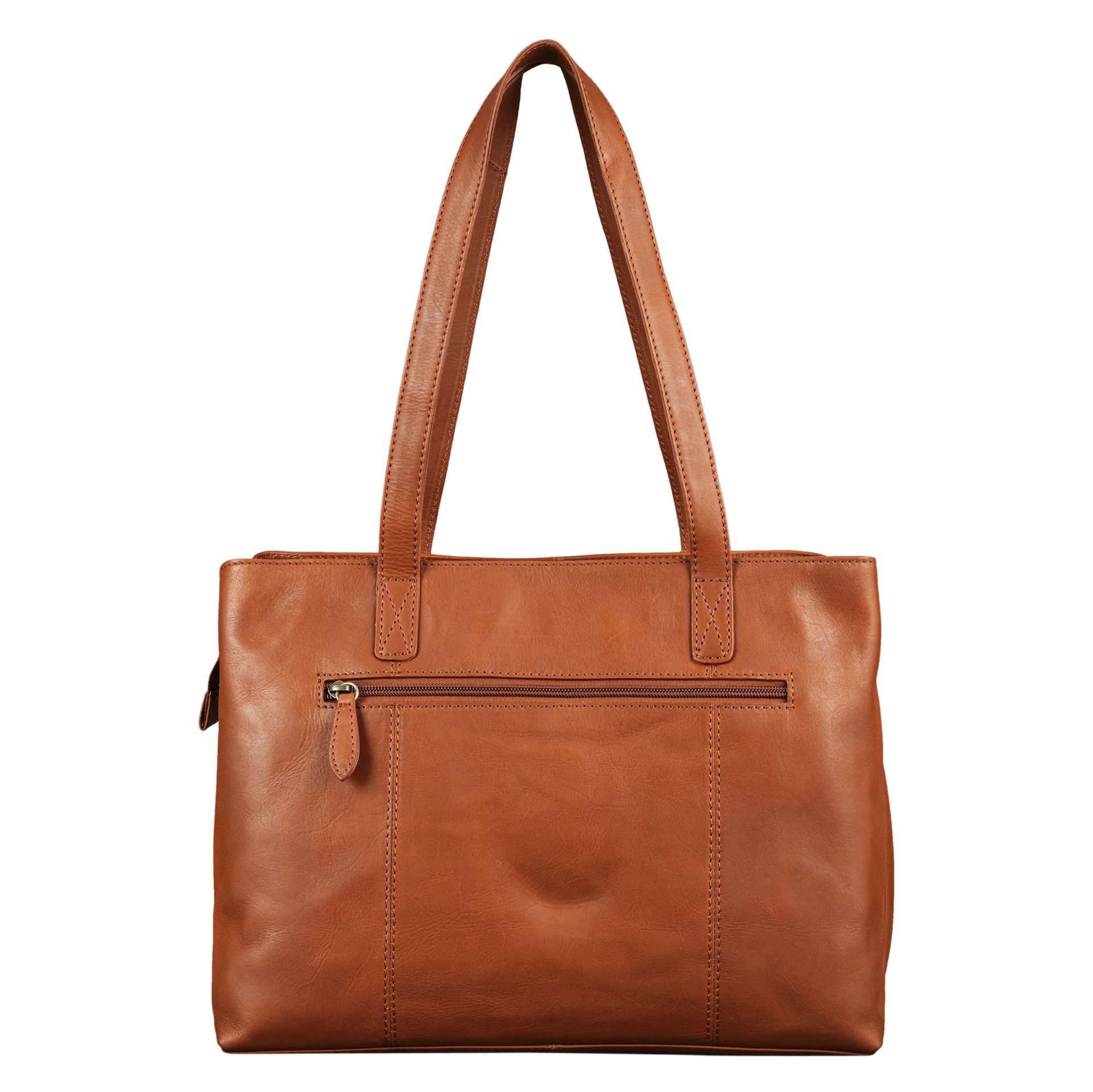 Benthill Henkeltasche Damen Echt Leder Handtasche Groß Vintage Umhängetasche Vintage Shopper, Reißverschlussfach – Bild 5 von 5