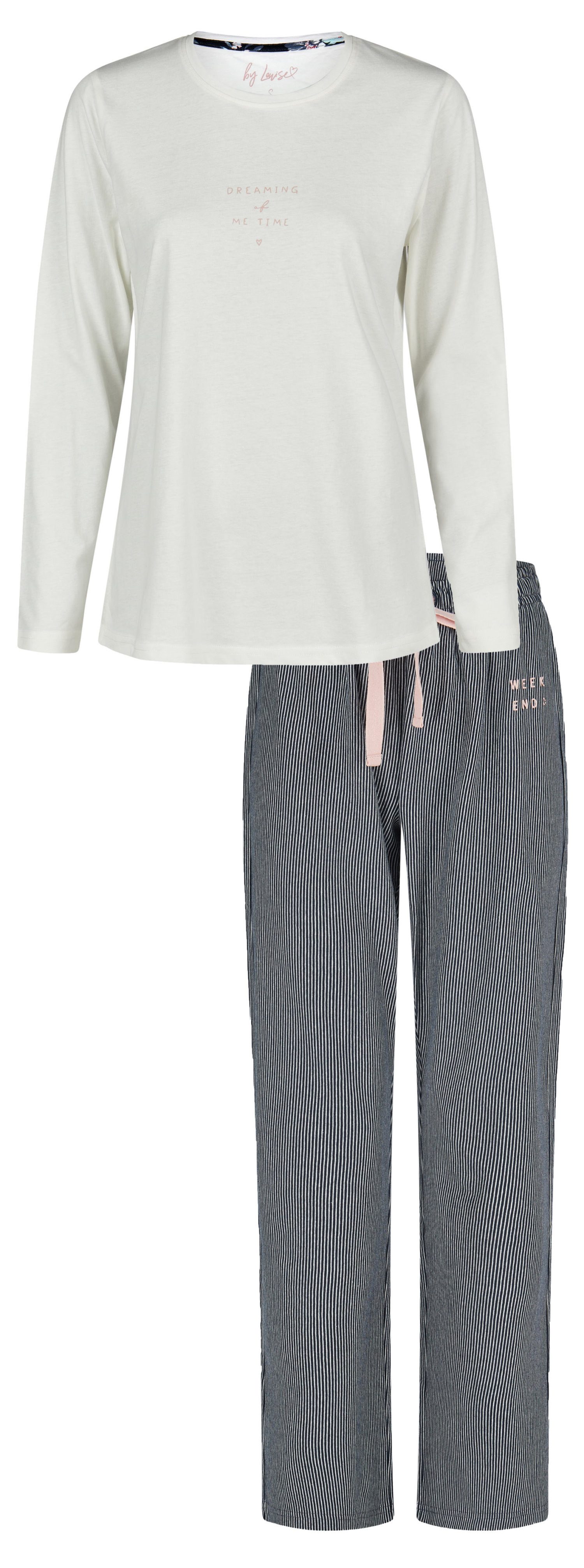 By Louise Schlafanzug Modischer Damen Pyjama günstig online kaufen