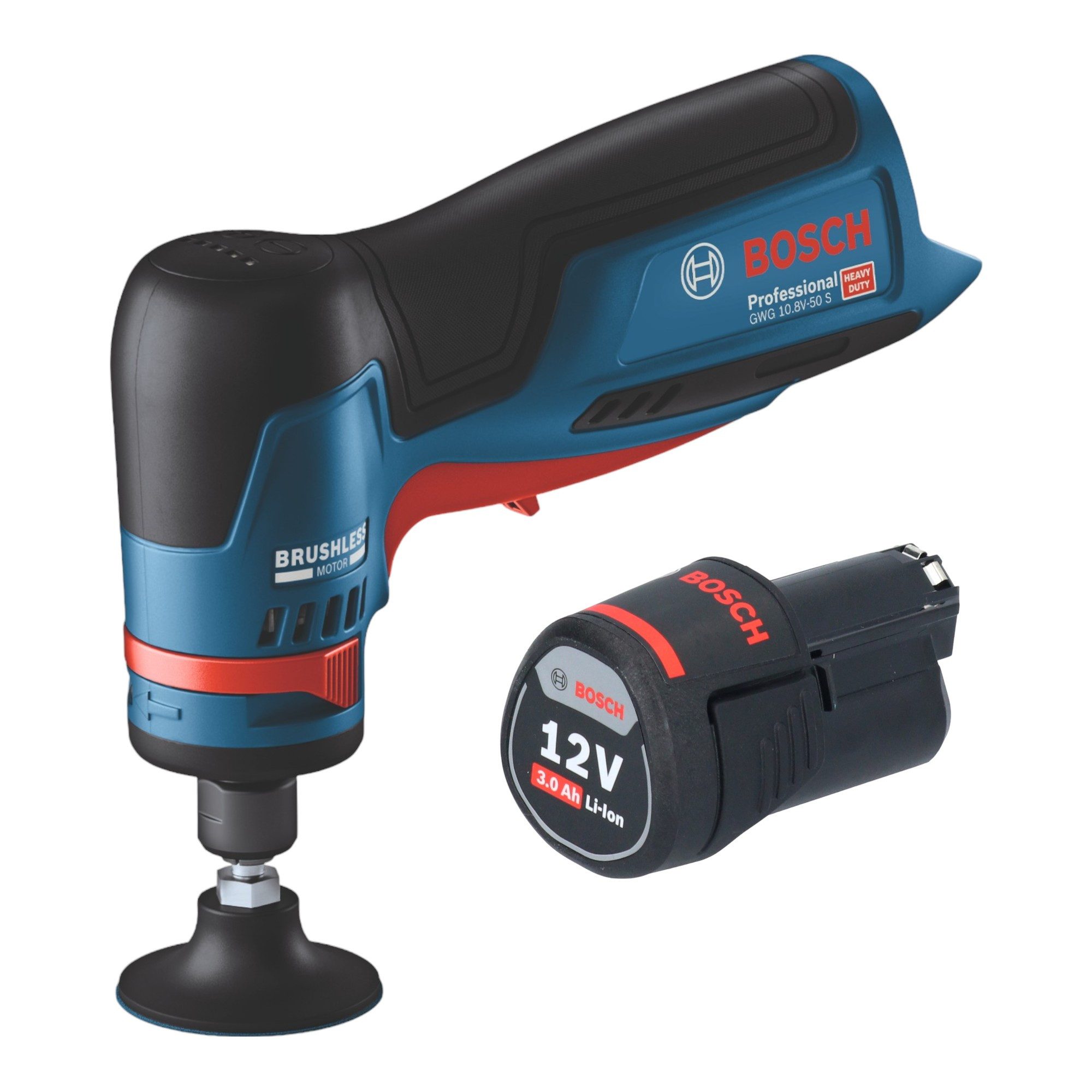 Bosch Professional Akku-Geradschleifer GWG 12V-50 S Professional Akku Geradschleifer 12 V 6 mm Brushless