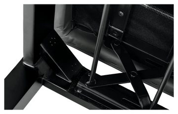 Classic Cantabile Klavierbank Pianobank Modell X - Höhenverstellbar von 48,5 - 56 cm (Hochwertiger Klavierhocker, 1-St., Sitzfläche im Chesterfield-Stil: 57 x 34 cm), 4-fache Kreuz-Mechanik