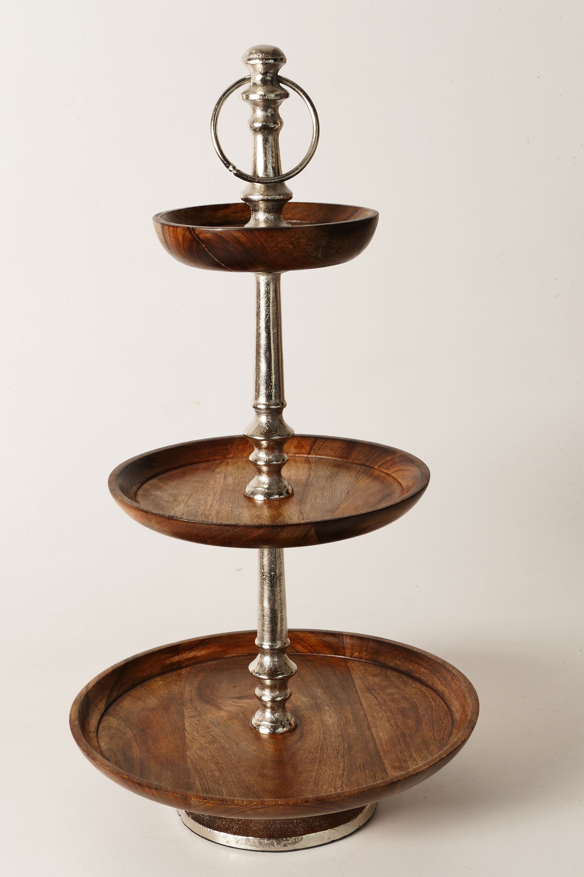ARTRA Dekoschale Etagere "Ella" aus Mango-Holz günstig online kaufen