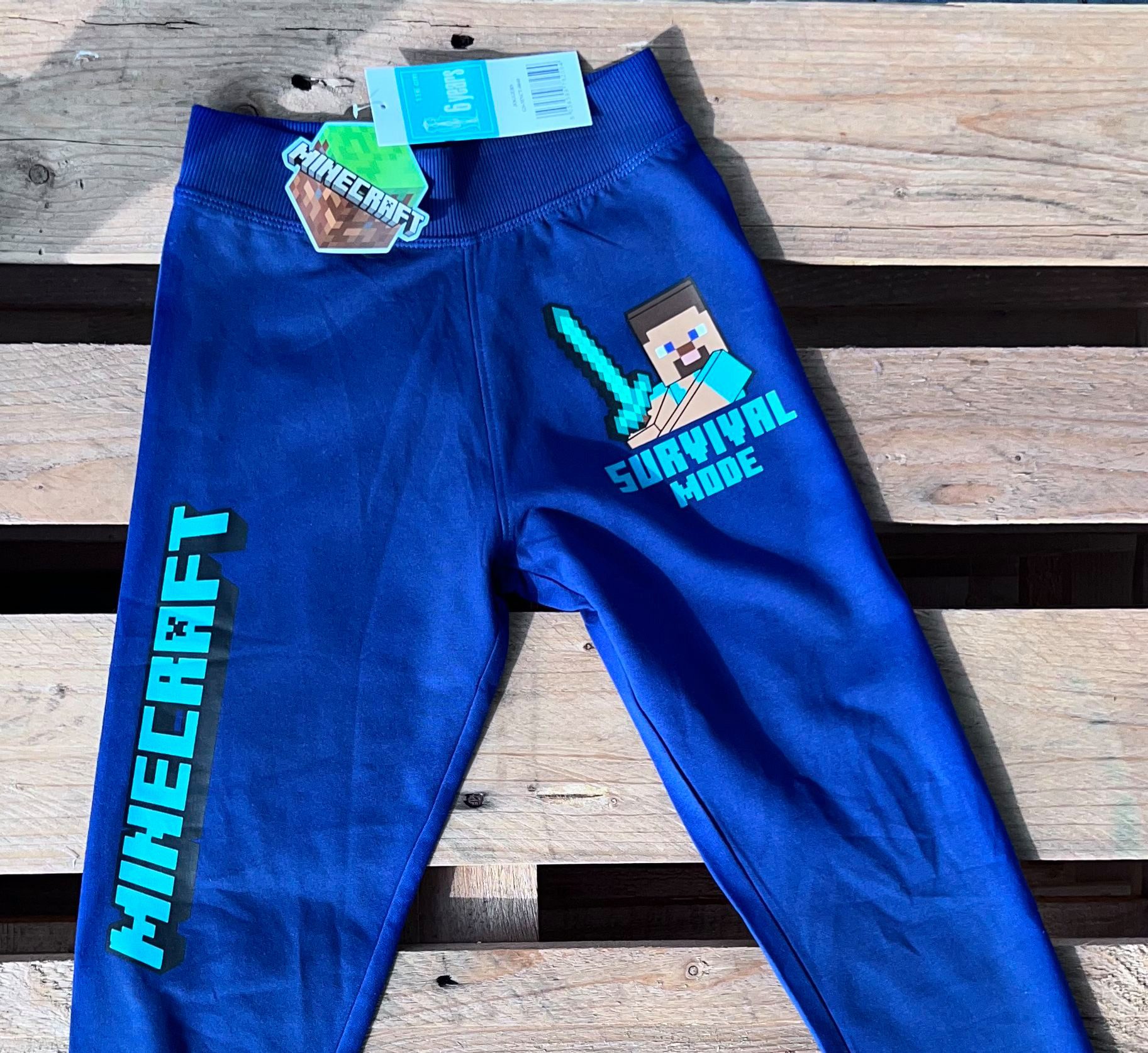 Minecraft Jogginghose Minecraft Jogginghose in Blau Gr. 116 128 134 140 152