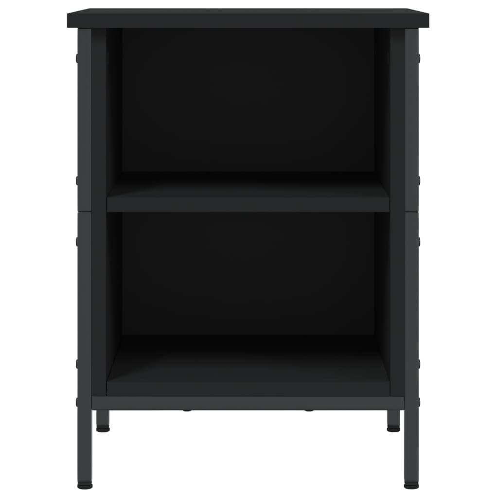 vidaXL Schuhregal Schuhregal Schwarz 38x35x50 cm Holzwerkstoff, 1-tlg.