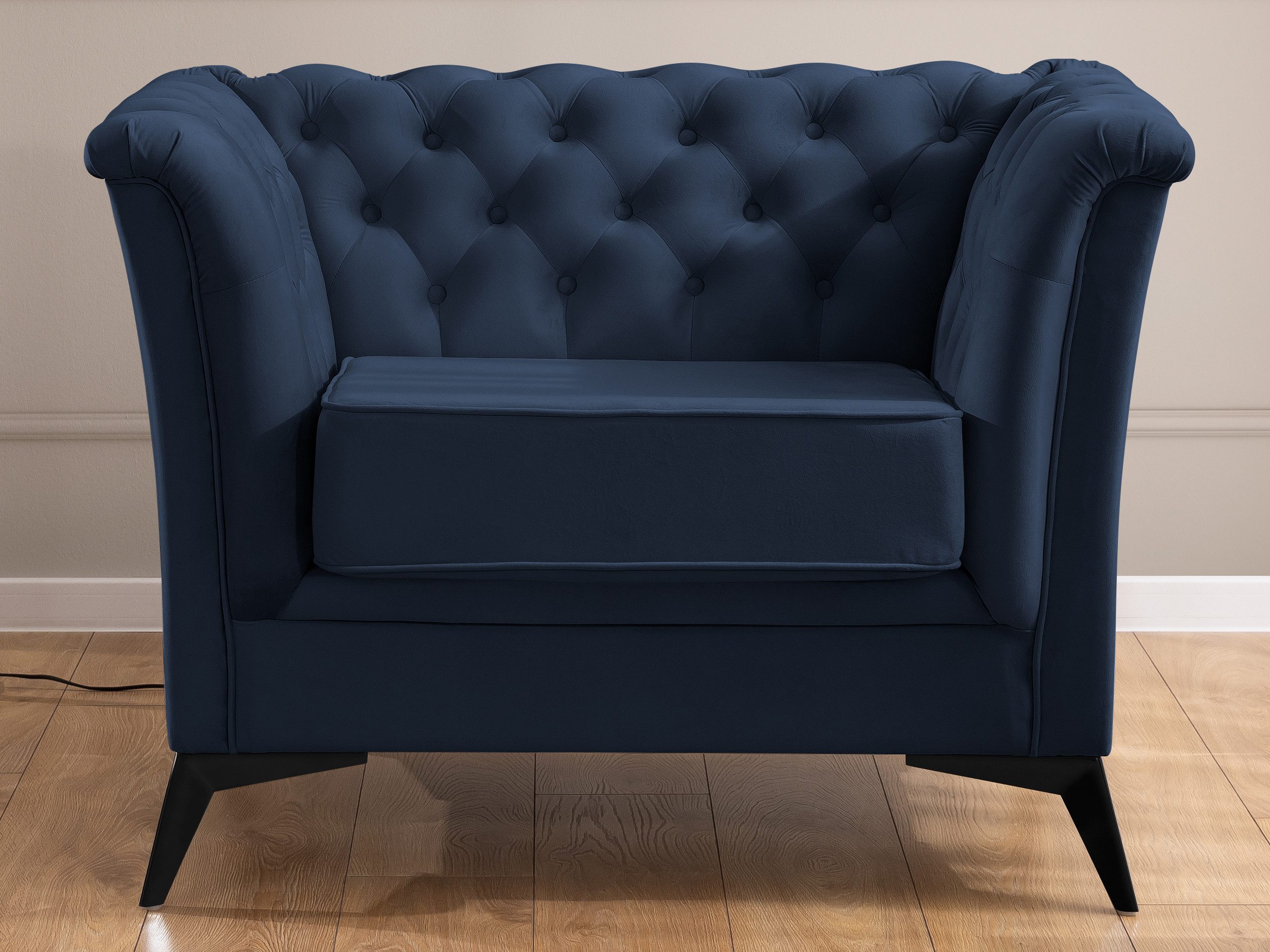 S-Style Möbel Chesterfield-Sessel Whitby aus Samt günstig online kaufen