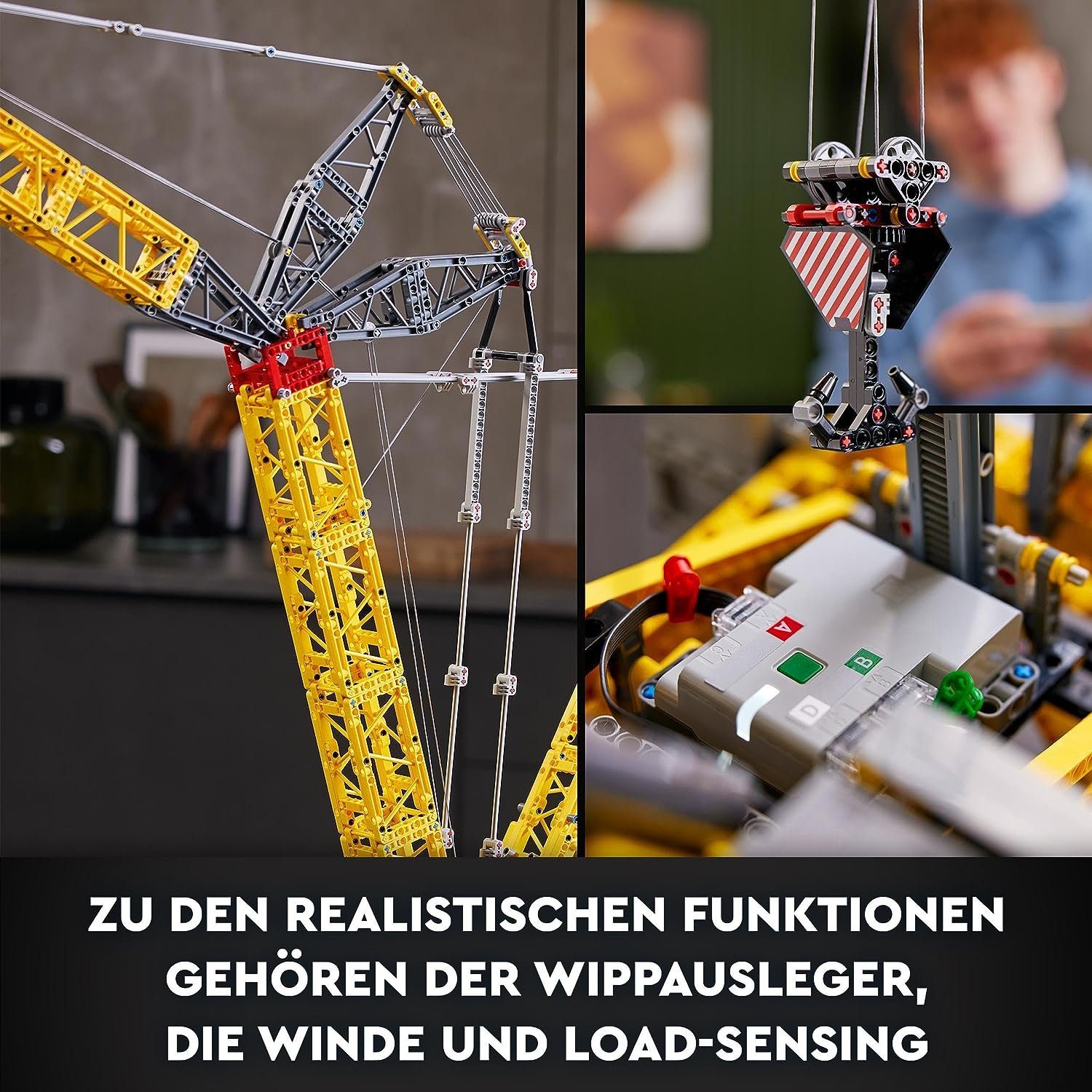 LEGO® Technic 42146 Liebherr LR 13000 Raupenkran 42146 Spielbausteine, (2883 St) – Bild 4 von 5