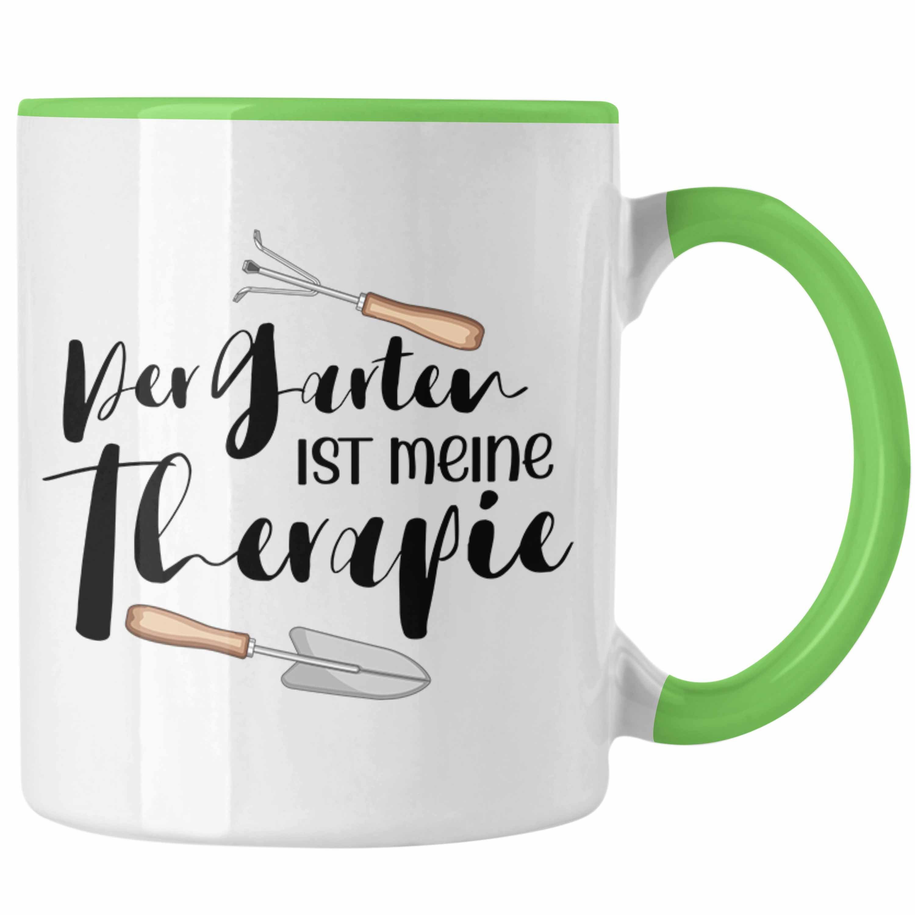 Mann Frau Trendation Ist für Der Therapie Grün Tasse - Mein Tasse Geschenk Garten Gärtner Trendation