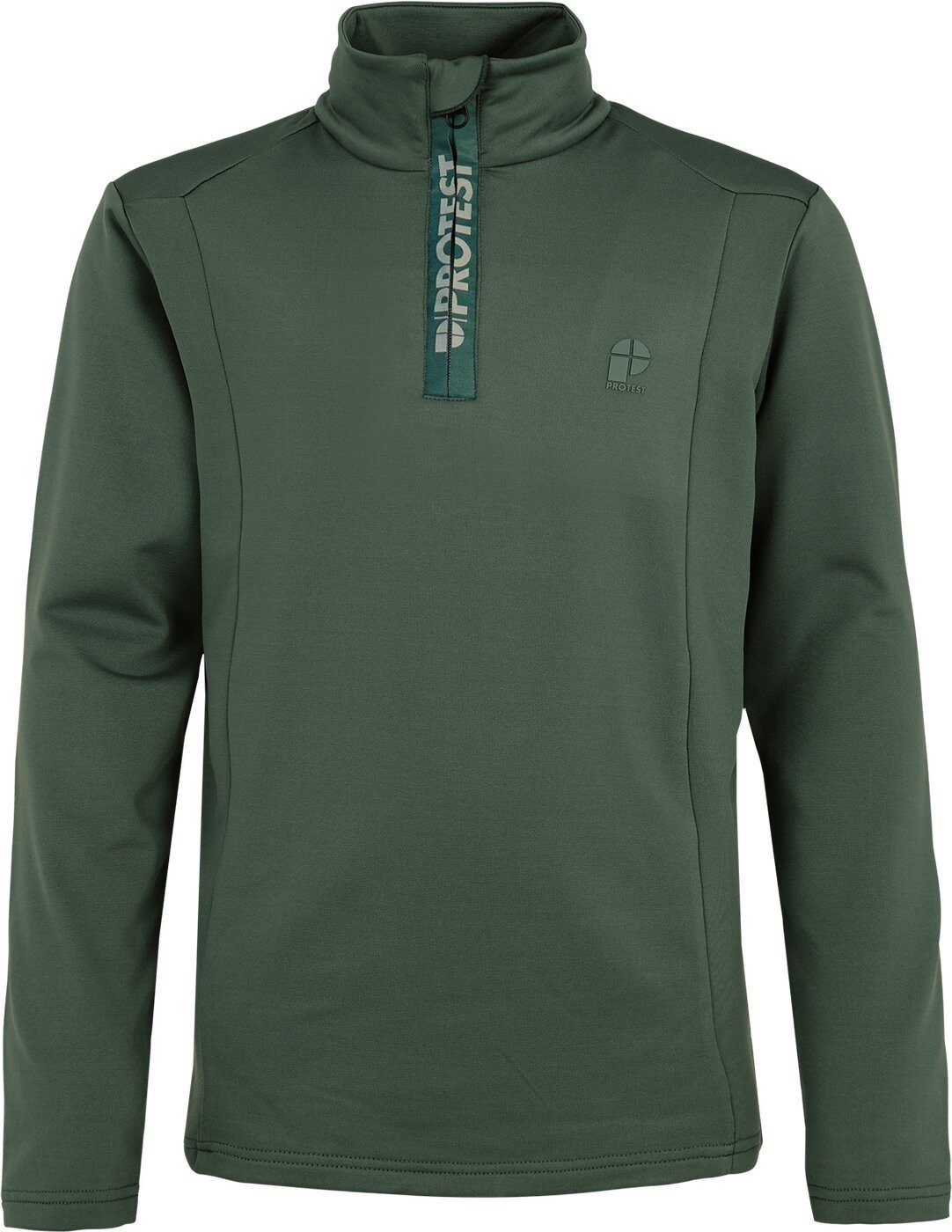 Protest Fleecepullover REWILLOWY JR 1/4 zip active top Kale green