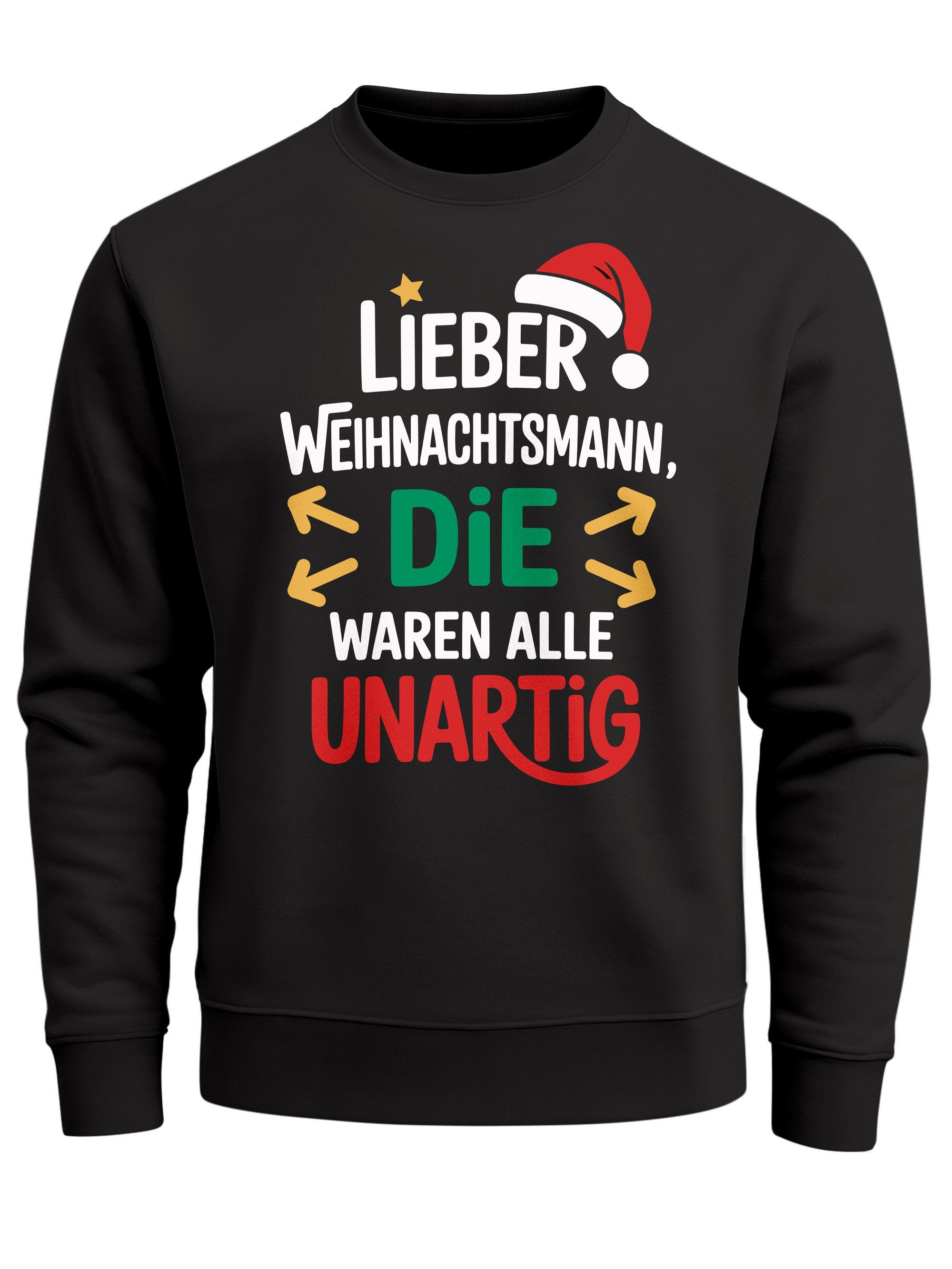 Sweatshirt Sweatshirt Herren Weihnachtspullover Spruch Lustig Lieber