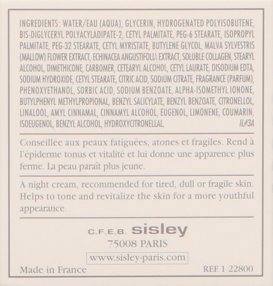 sisley Gesichtspflege Night Cream With Collagen And Woodmallow, Korrigiert Zeichen der Hautalterung, straffende Nachtpflege.