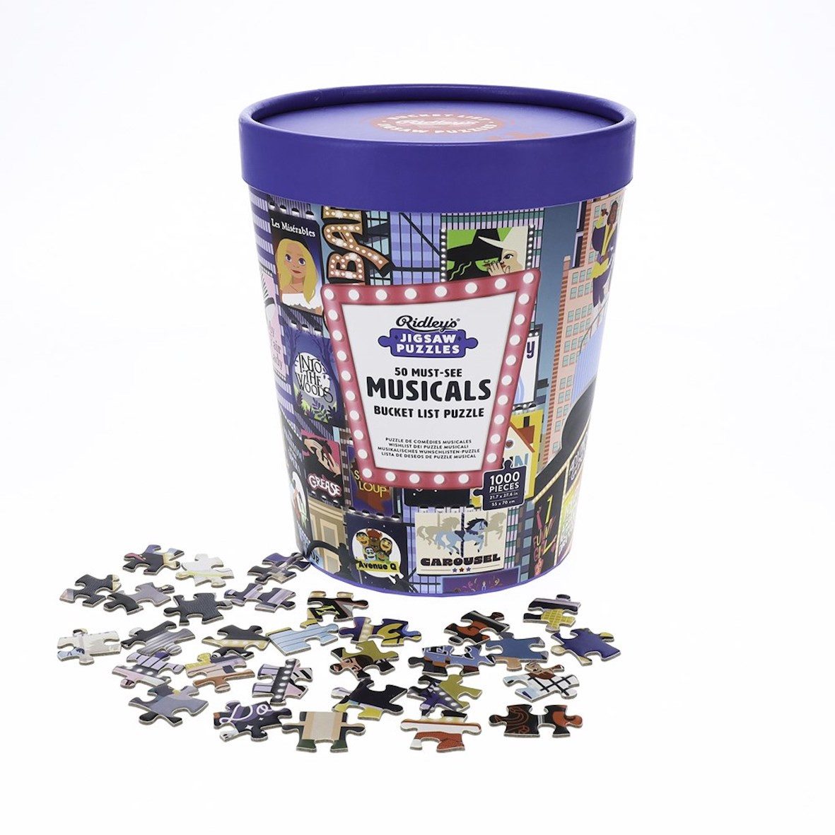 Chronicle Books Puzzle Bucket List - Die 50 besten Musicals, Puzzleteile