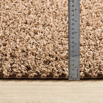 Hochflor-Teppich UNI CHIC 2301, Surya, rund, Höhe: 37 mm, Flauschig, Langflor, Weich, Wohnzimmer Flurteppich, Beige