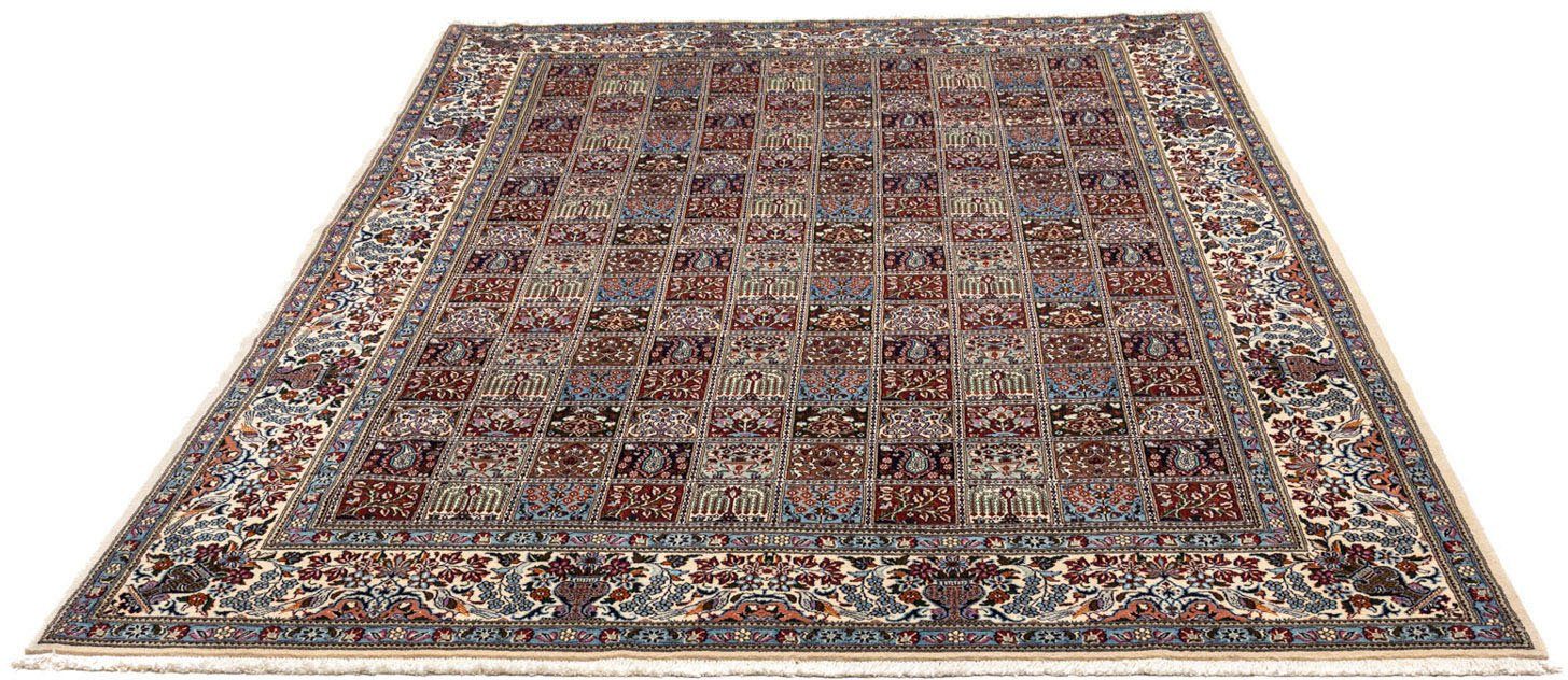 Wollteppich Hosseinabad Medaillon Beige 147 x 104 cm, morgenland, rechteckig, Höhe: 10 mm, Handgeknüpft