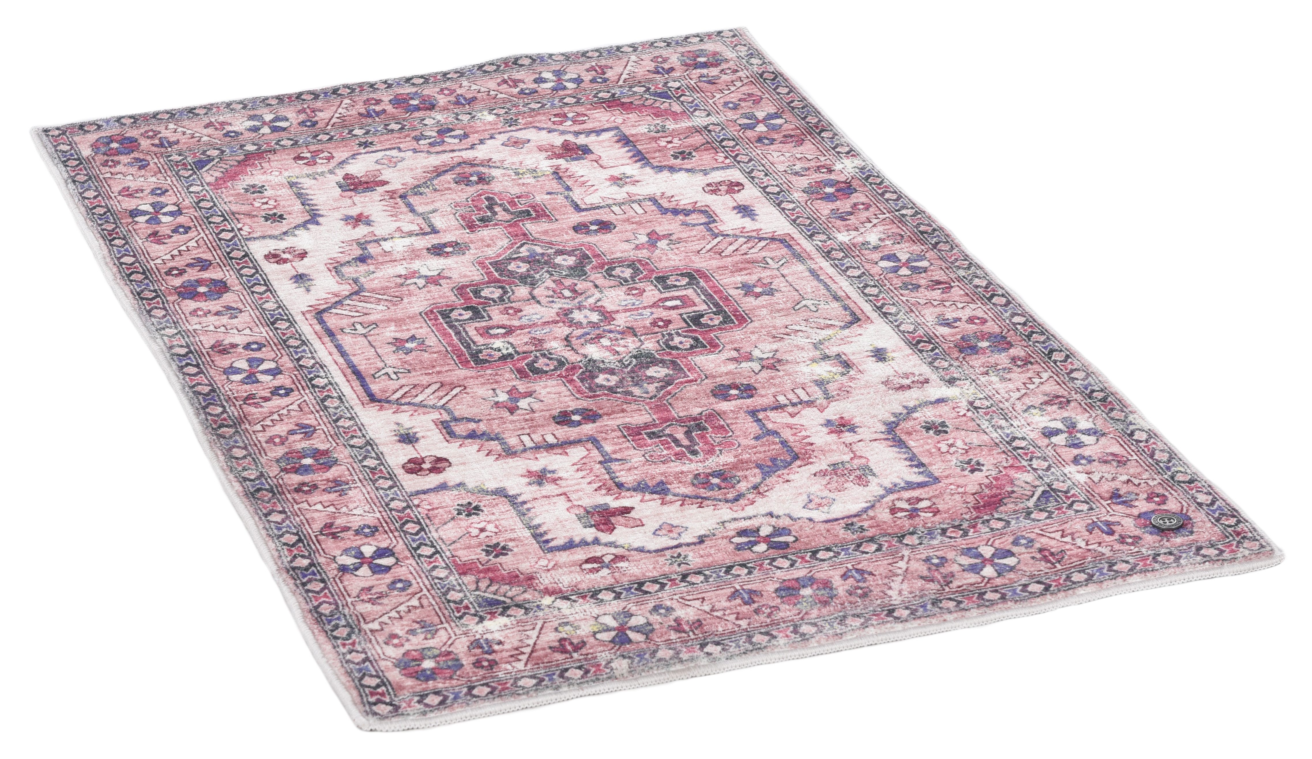 TOM TAILOR HOME Badematte Oriental Bath FOUR, Höhe 7 mm, rutschhemmend beschichtet, strapazierfähig, fußbodenheizungsgeeignet, Polyester, rechteckig, Badteppich, Orient-Optik, Vintage Design, waschbar
