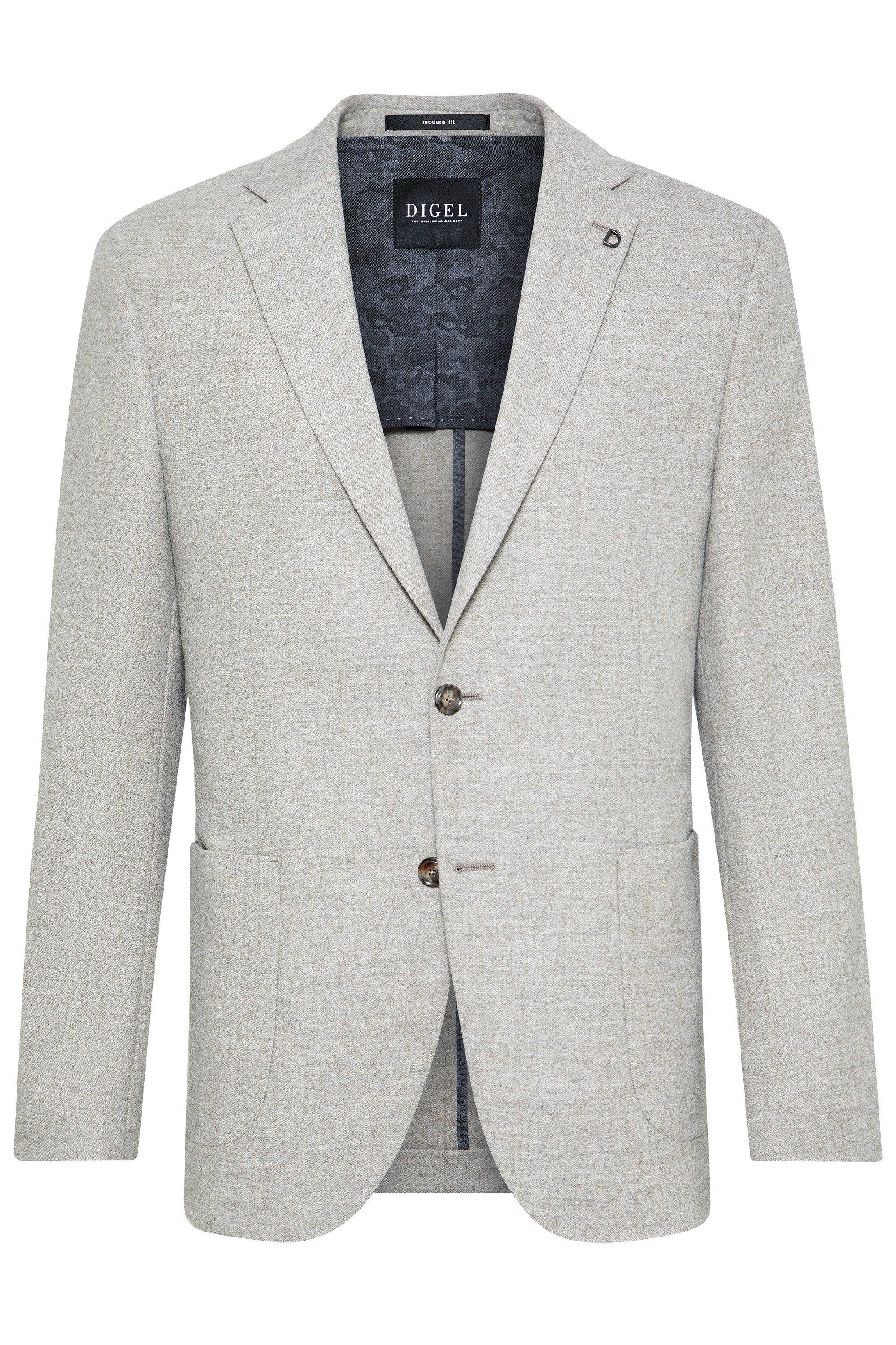 Digel Anzugsakko Edward (1-tlg., Woll-Polyestermix) Kissing Buttons, Abnehmbarer Revers-Pin