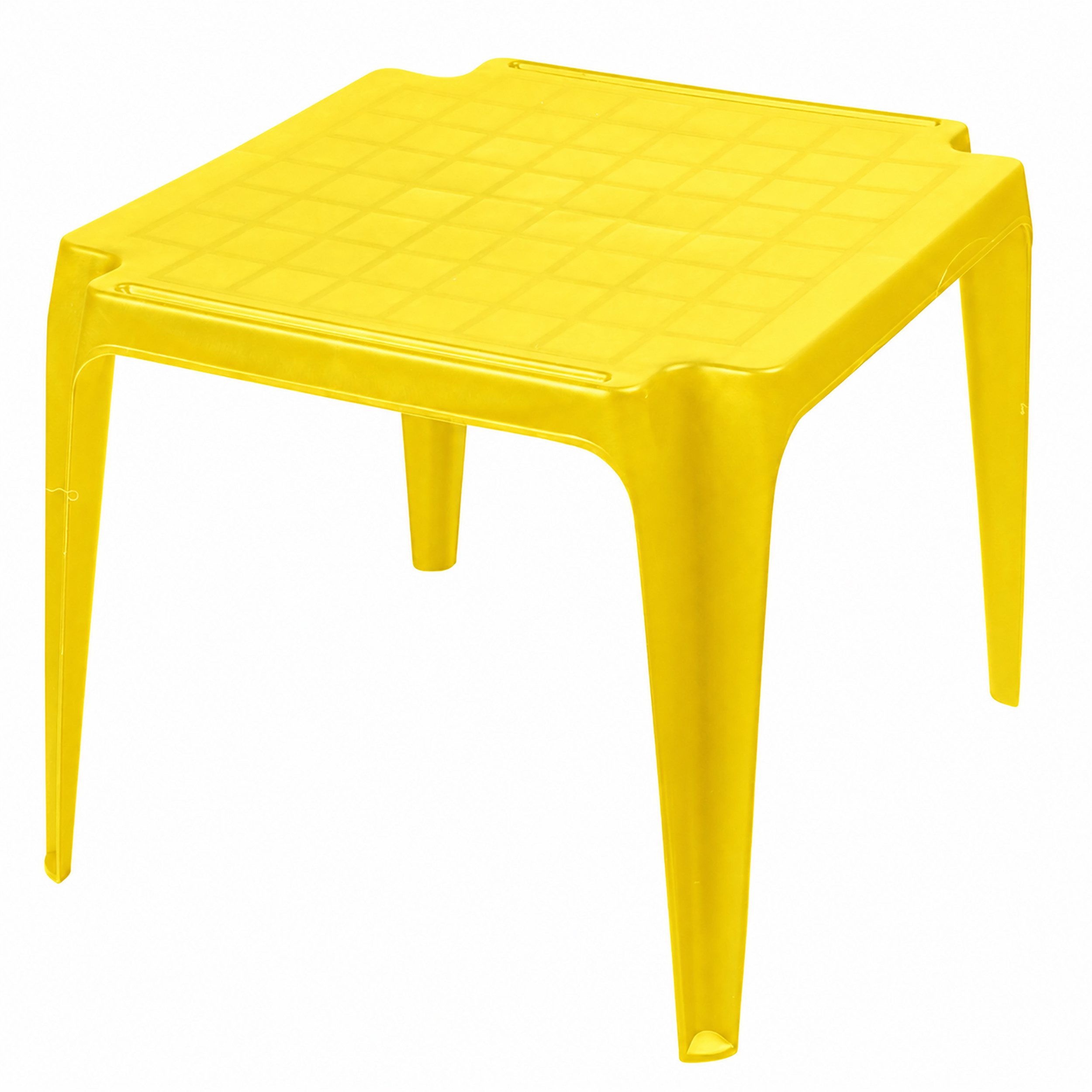 Annastore Kindertisch Kindertisch aus Kunststoff Gartentisch Kindergartentisch, Wetterfest, H 44,5 cm